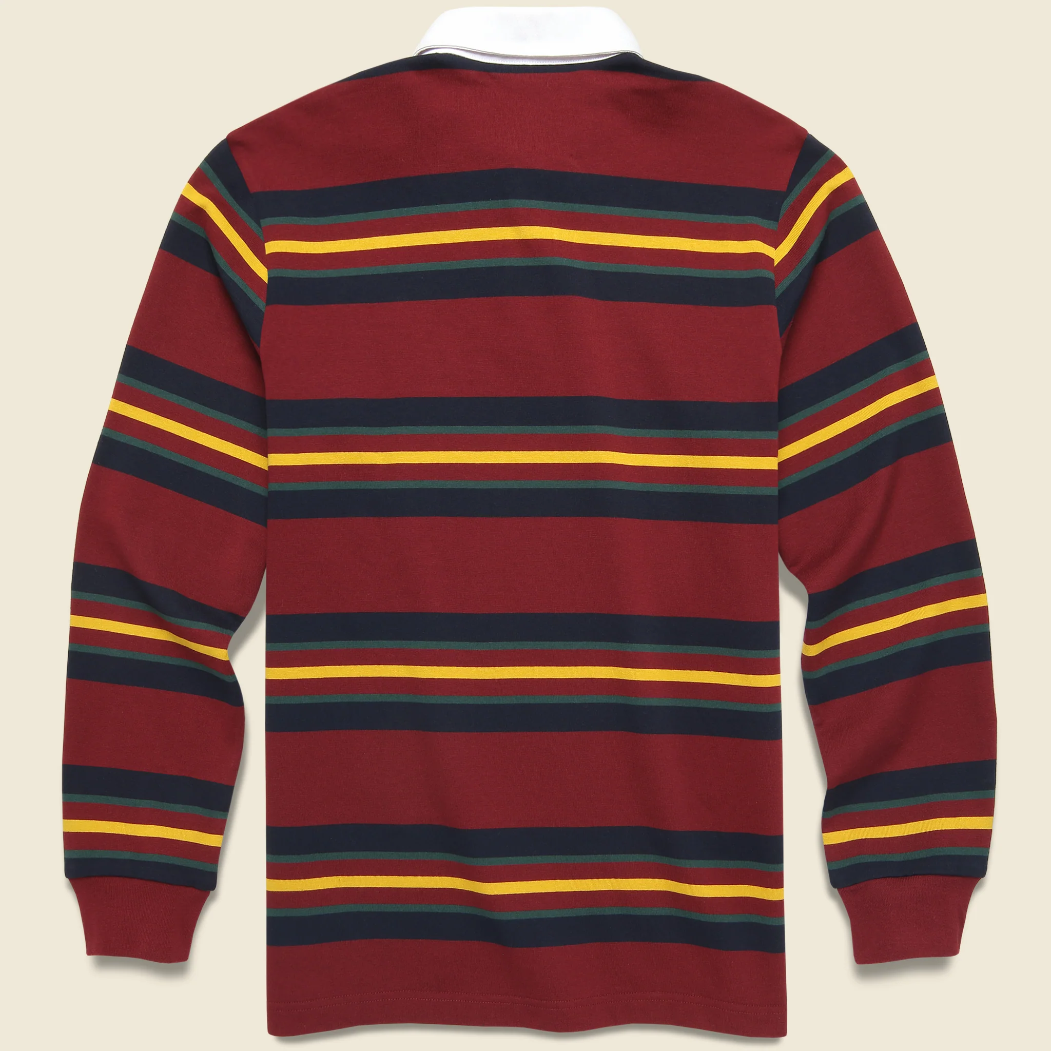 Oregon Rugby Shirt - Starco Stripe/Bordeaux - Image 2