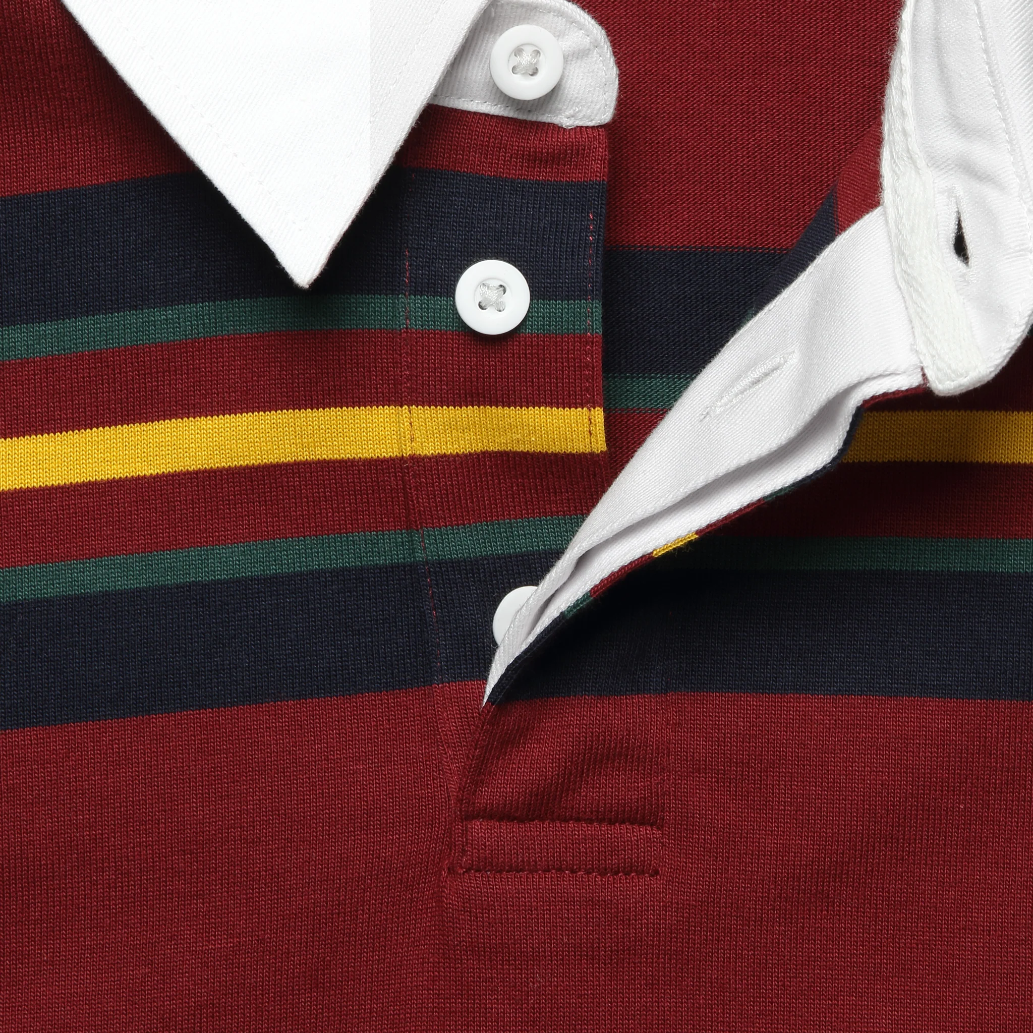 Oregon Rugby Shirt - Starco Stripe/Bordeaux - Image 3