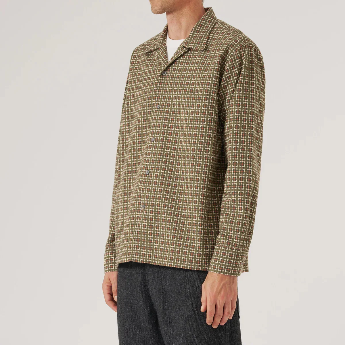 Oscar Camp Shirt - Olive - Image 2