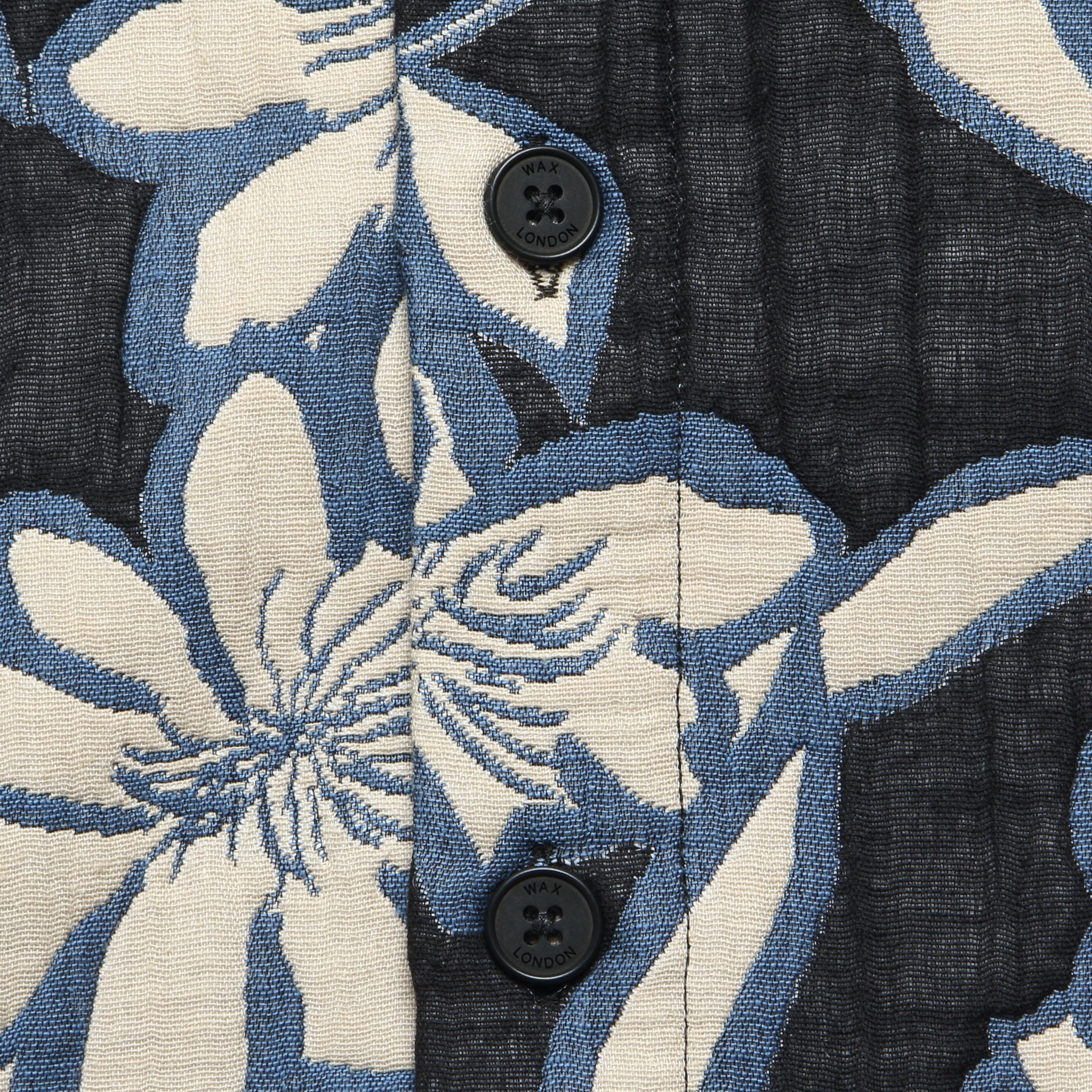 Otto Overshirt - Floral Ecru/Blue - Image 3