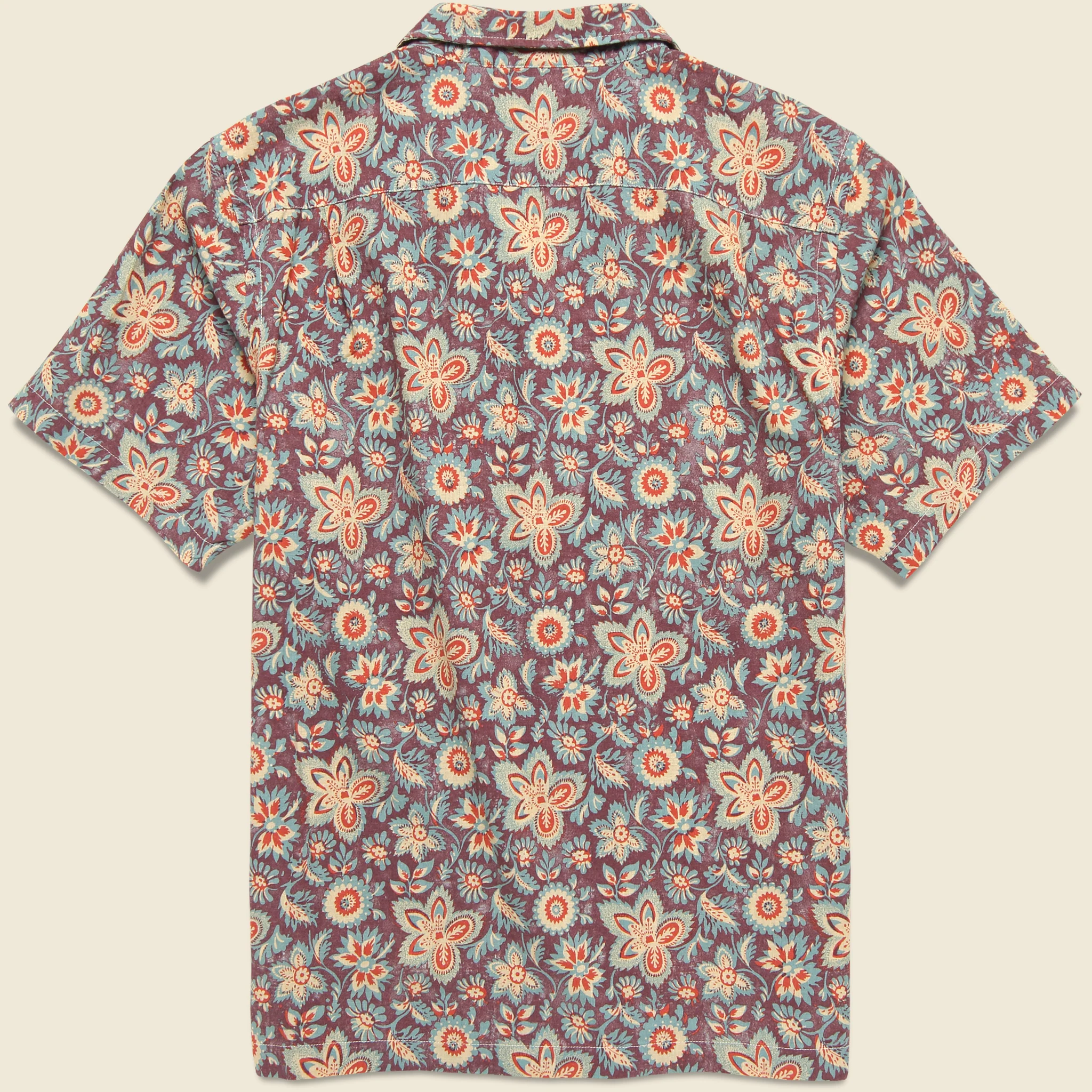 Paisley Camp Shirt - Blue - Image 3