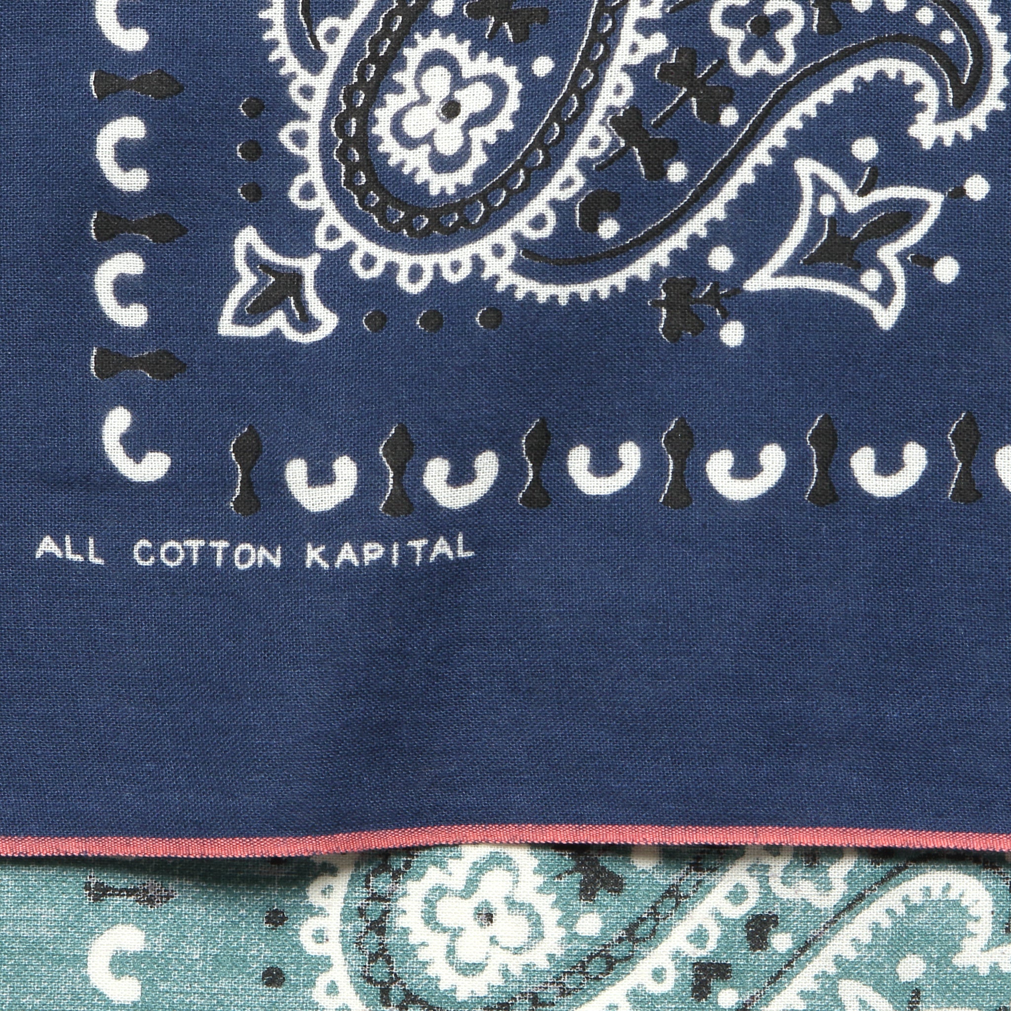 Paisley Patchwork Bandana - Navy - Image 2