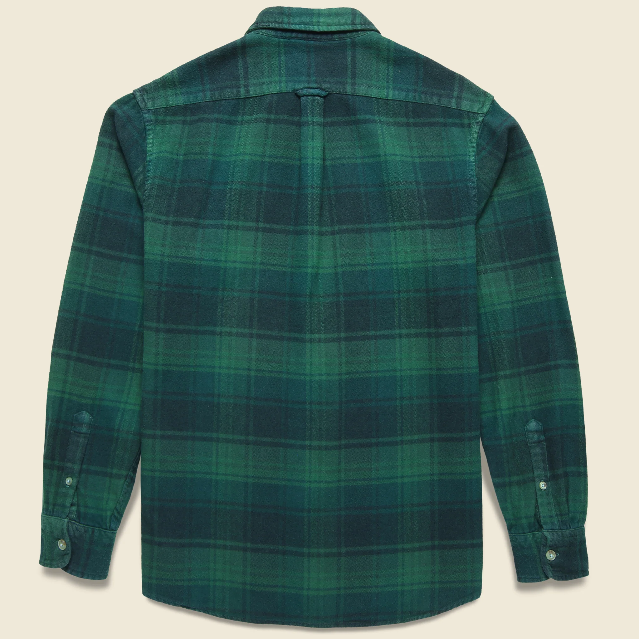 Palisades 3-Ply Jaspe Flannel Shirt - Verdant Green - Image 2