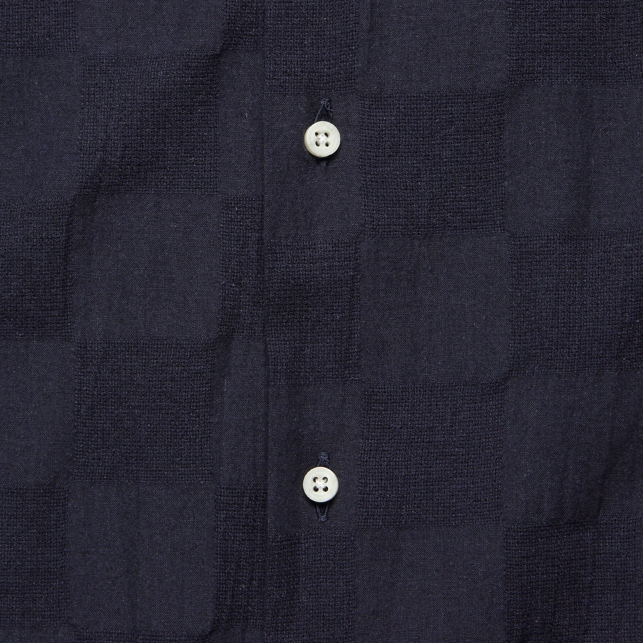 Panama Washer Cloth Camp Shirt - Navy - Image 3