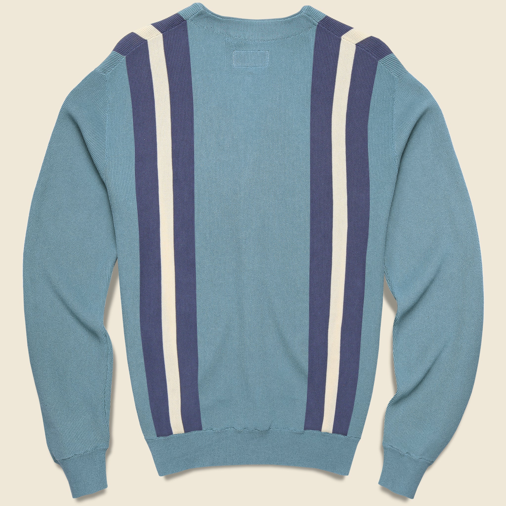 Jacquard Stripe Cardigan - Sax - Image 2
