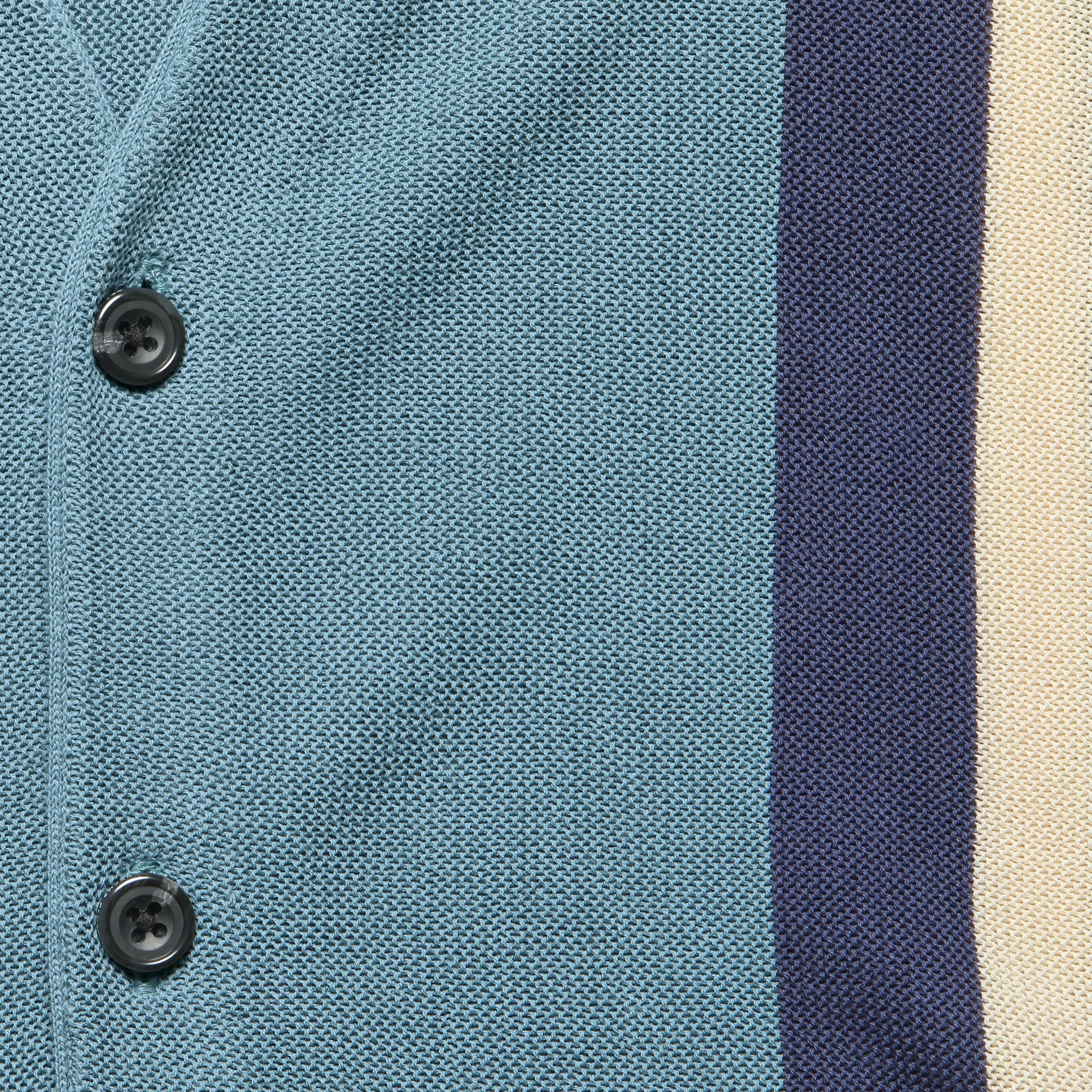 Jacquard Stripe Cardigan - Sax - Image 3