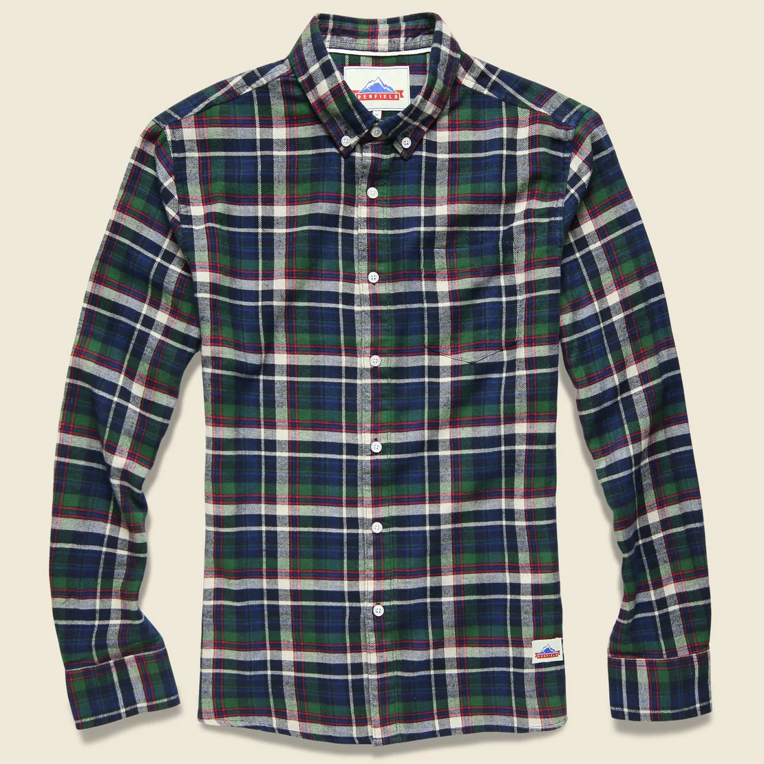 Barrhead Flannel - Navy