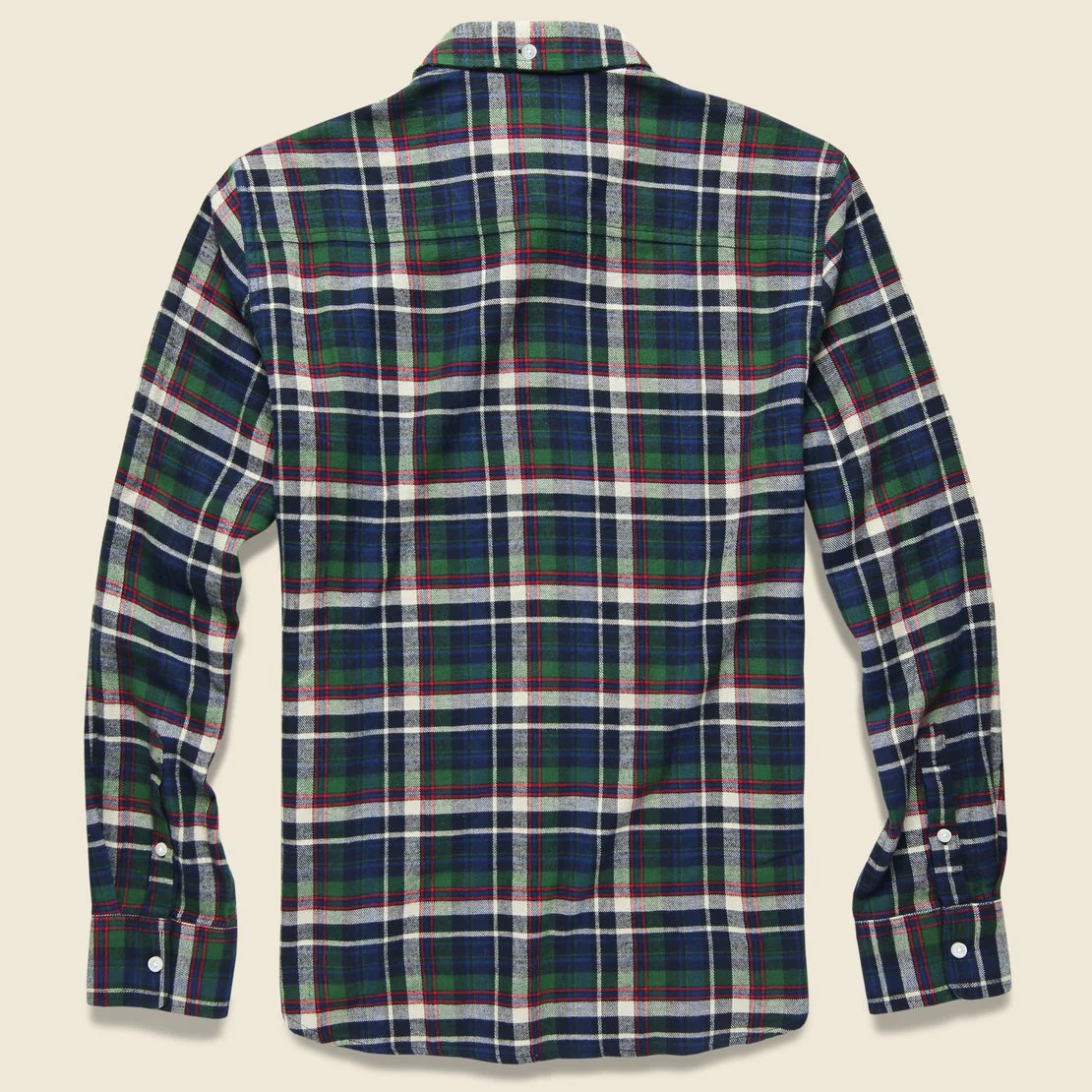 Barrhead Flannel - Navy - Image 2