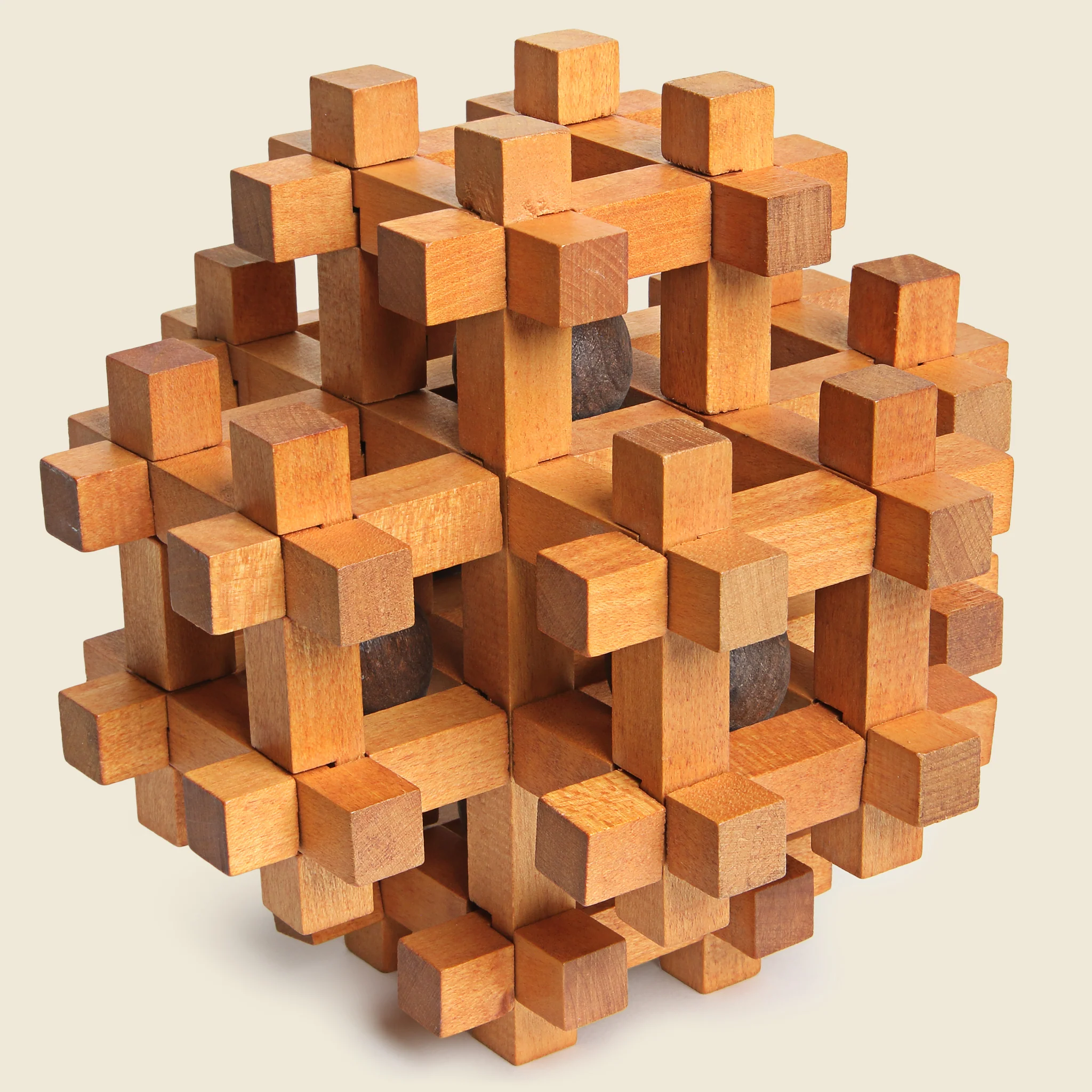 Pieced Wood Interlocking Puzzle - Image 2