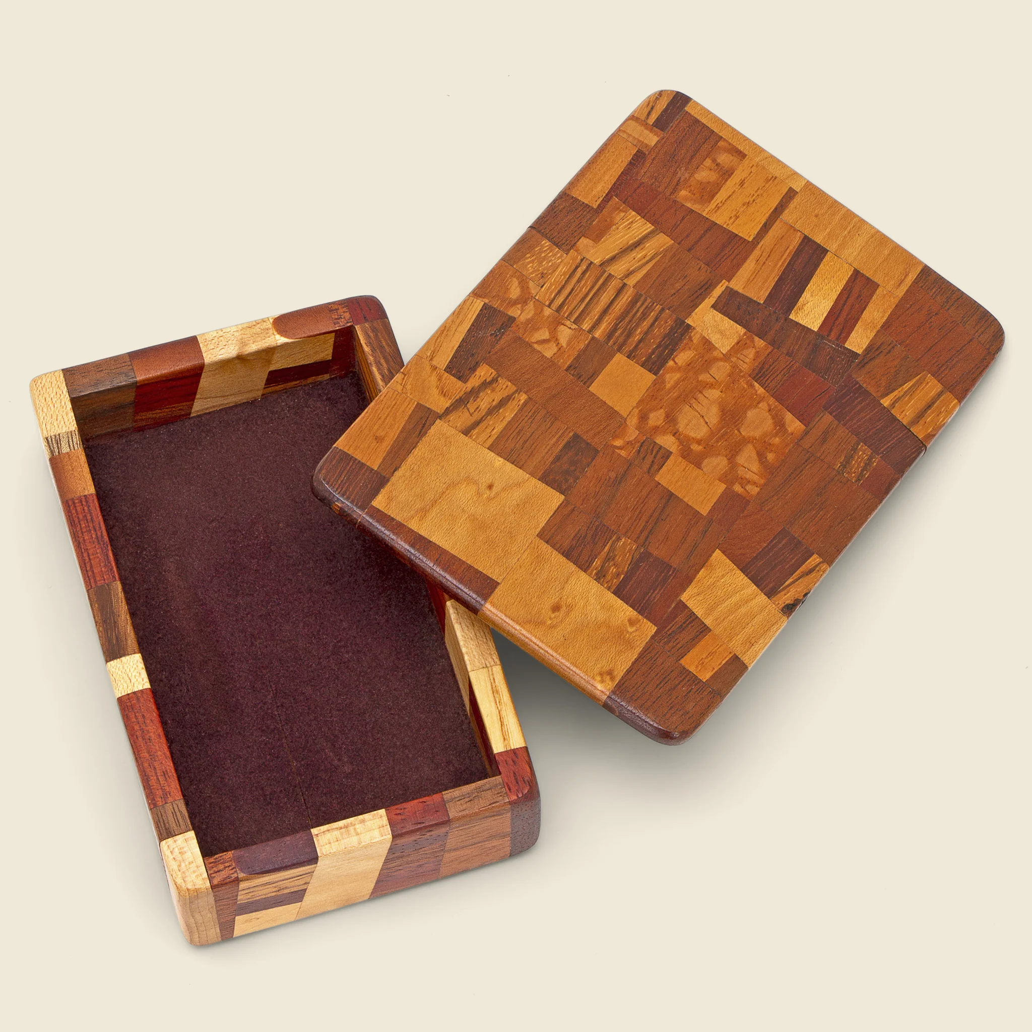 Pieced Wood Rectangular Box - Image 2