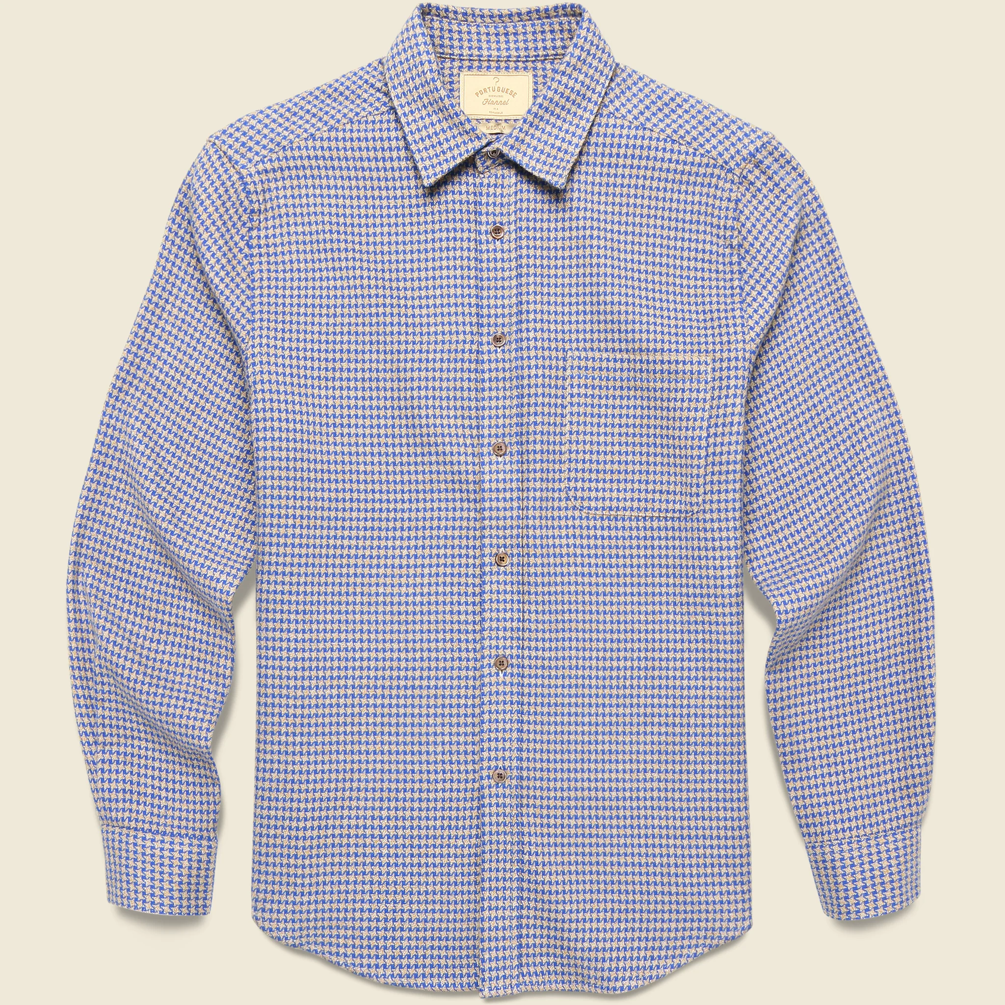 Pied Poule Shirt - Blue