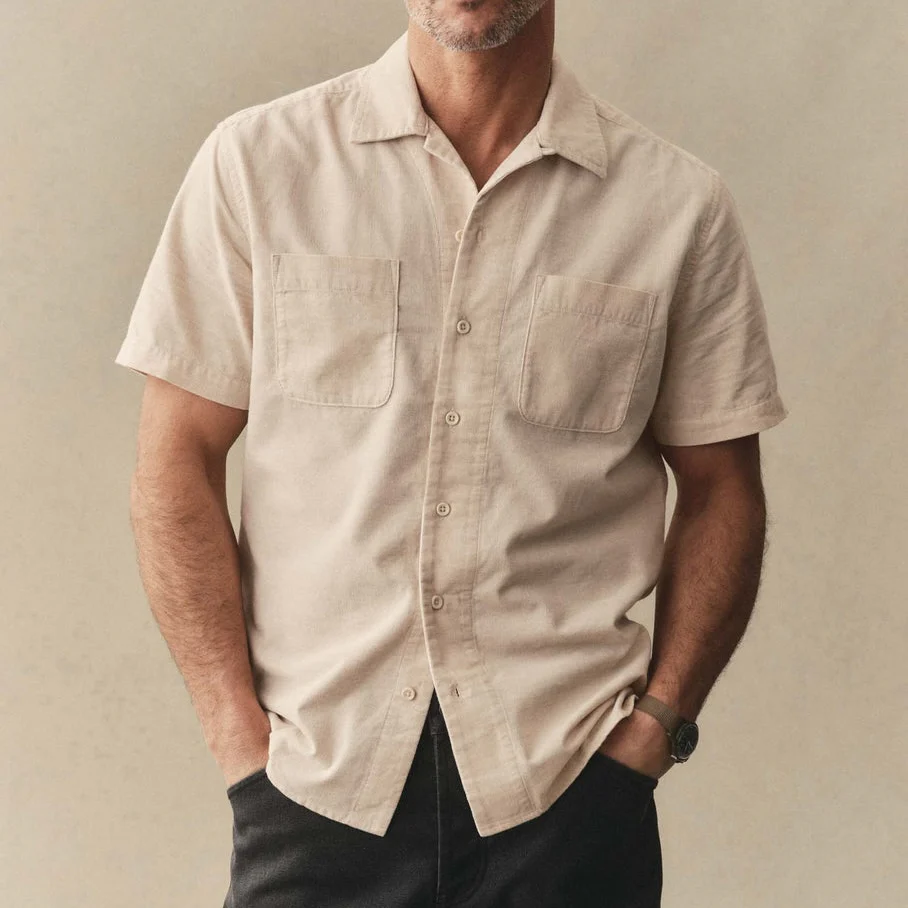 Pincord Conrad Shirt - Oat - Image 2
