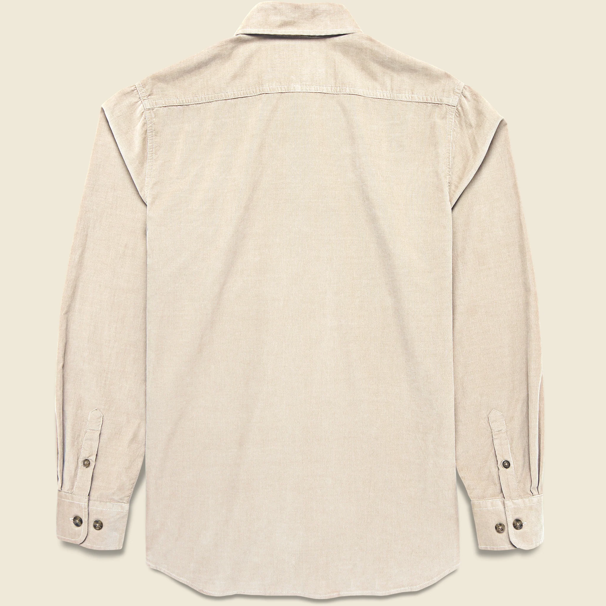 Pinwale Corduroy Shirt - Stone - Image 2
