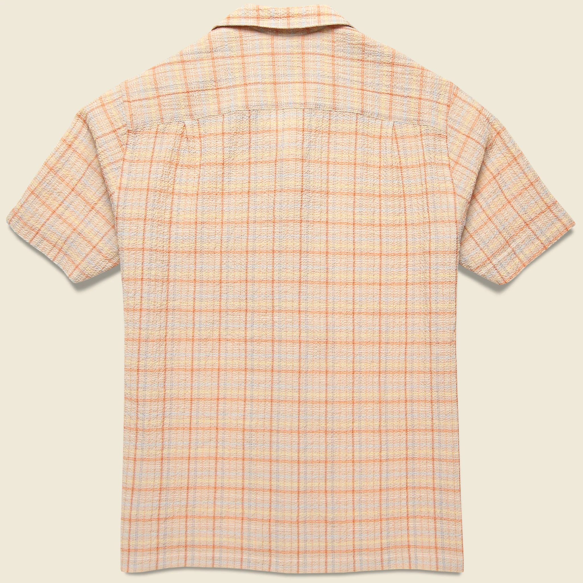 Plaid Crepe Camp Shirt - Multi - Image 2