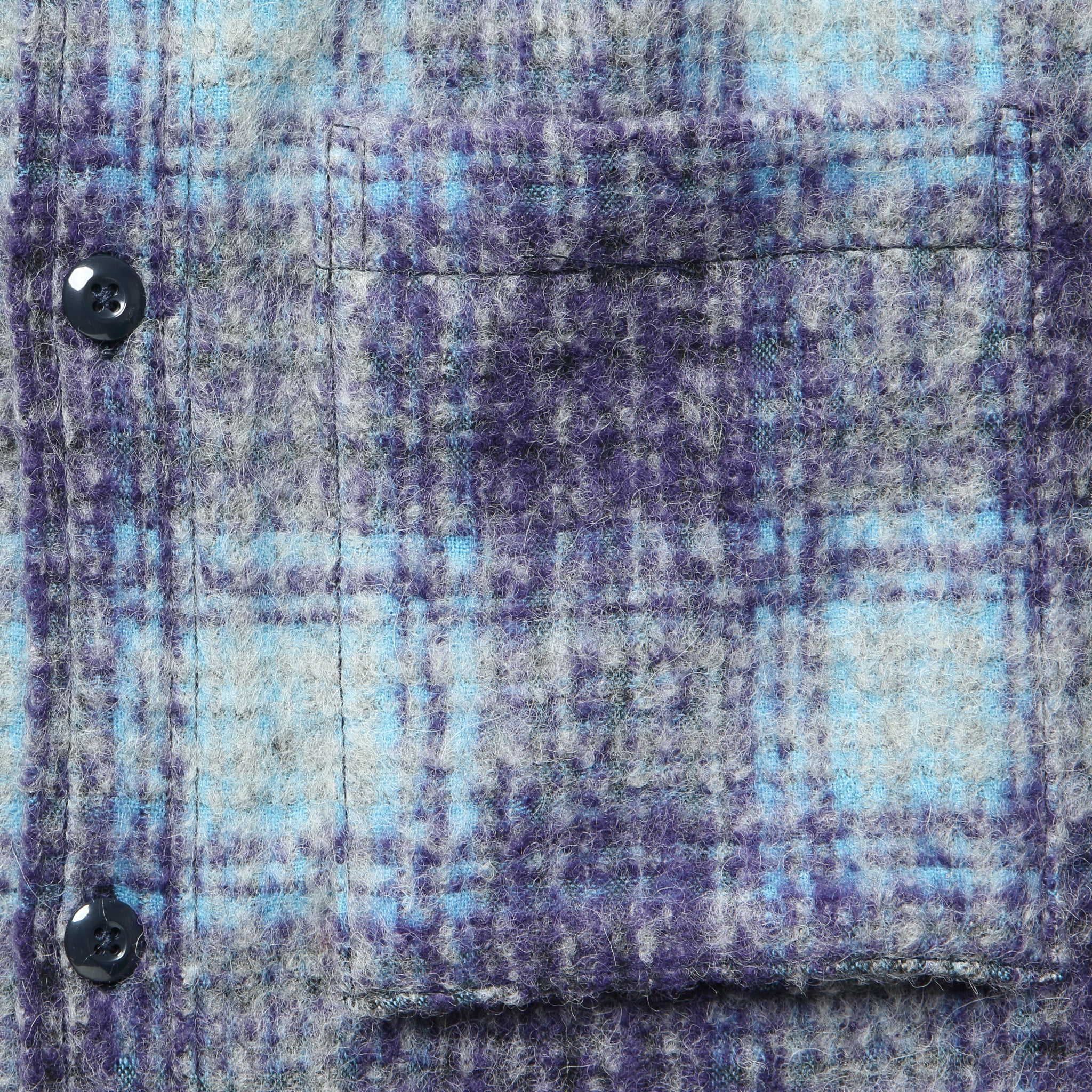 Plaid Mohair Utility Shirt - Mohair - Image 3