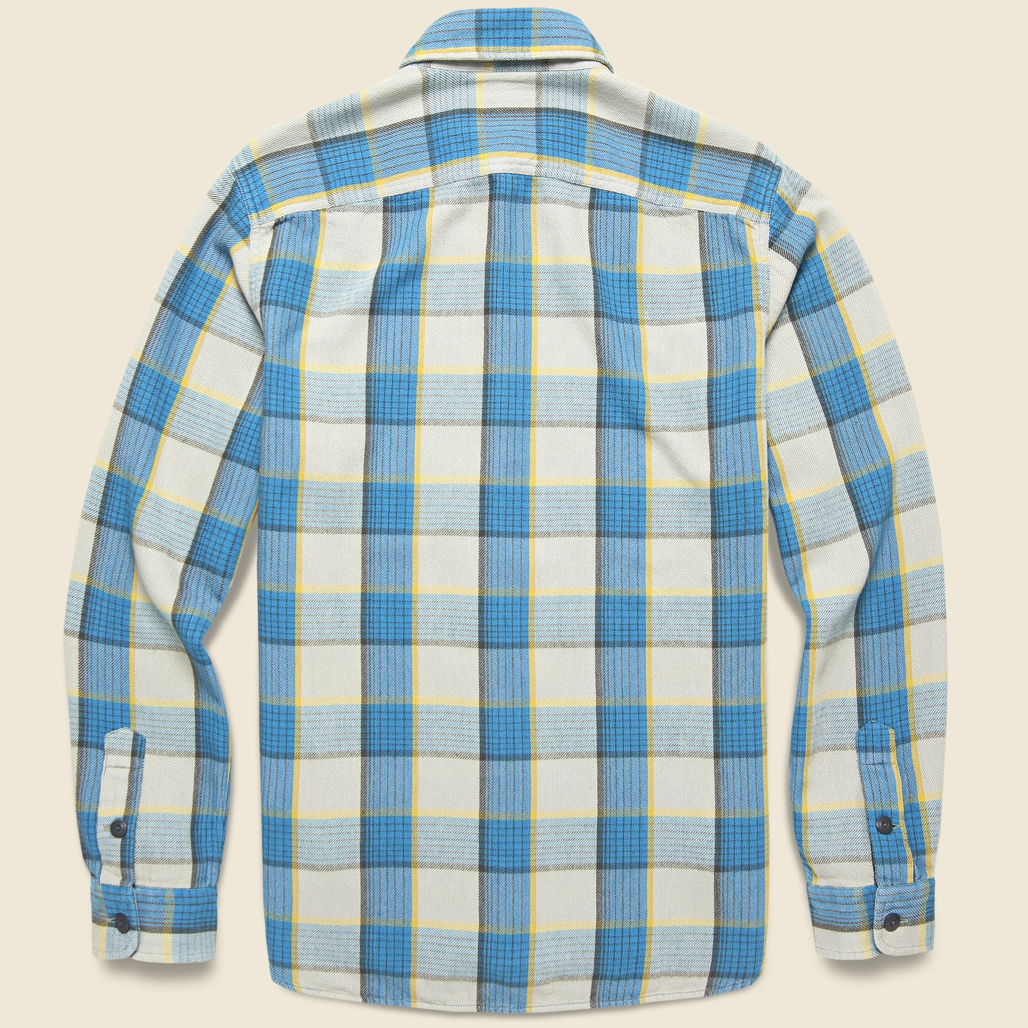Plaid Twill Cody Workshirt - Blue/Grey - Image 2