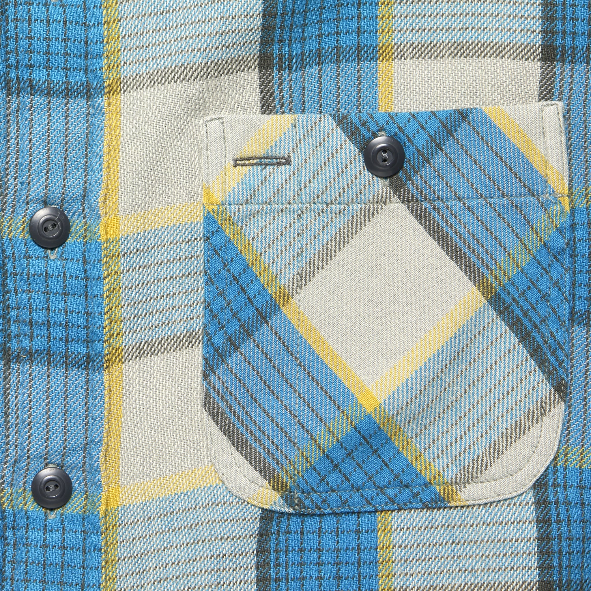 Plaid Twill Cody Workshirt - Blue/Grey - Image 3