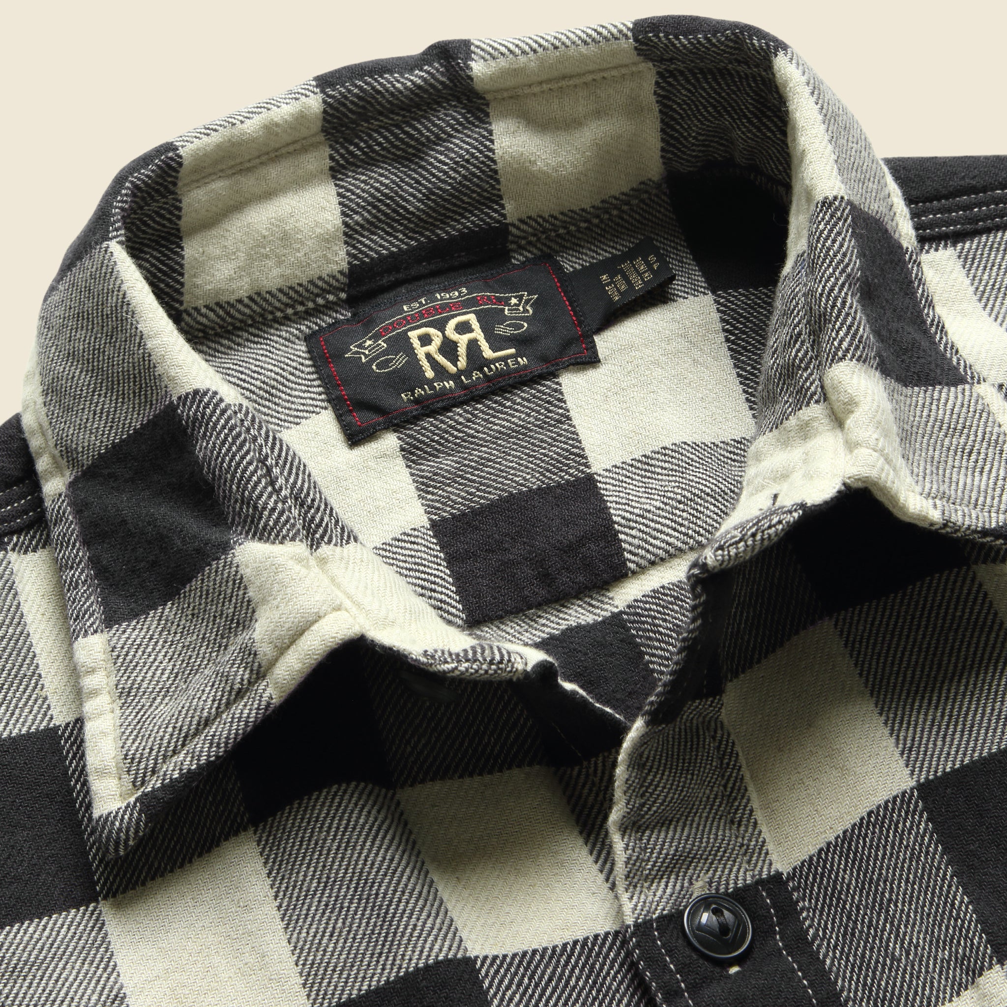 Matlock Workshirt - Black/Cream - Image 3