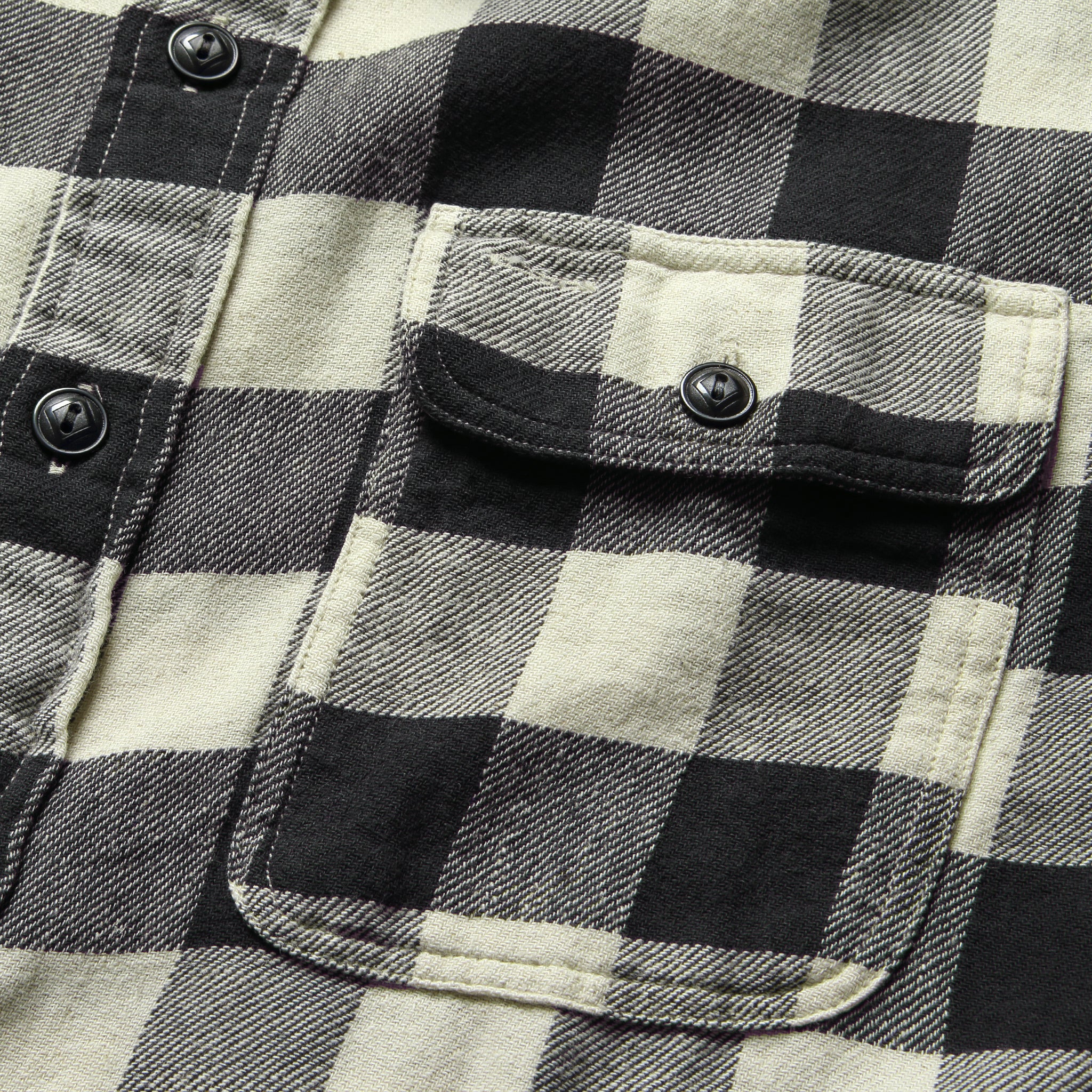 Matlock Workshirt - Black/Cream - Image 4