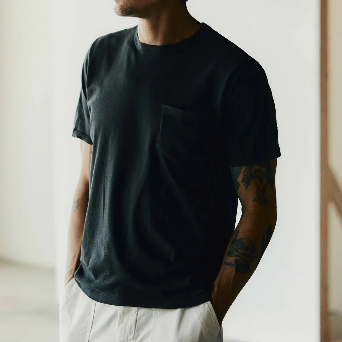 Pocket Tee - Faded Black - Image 2