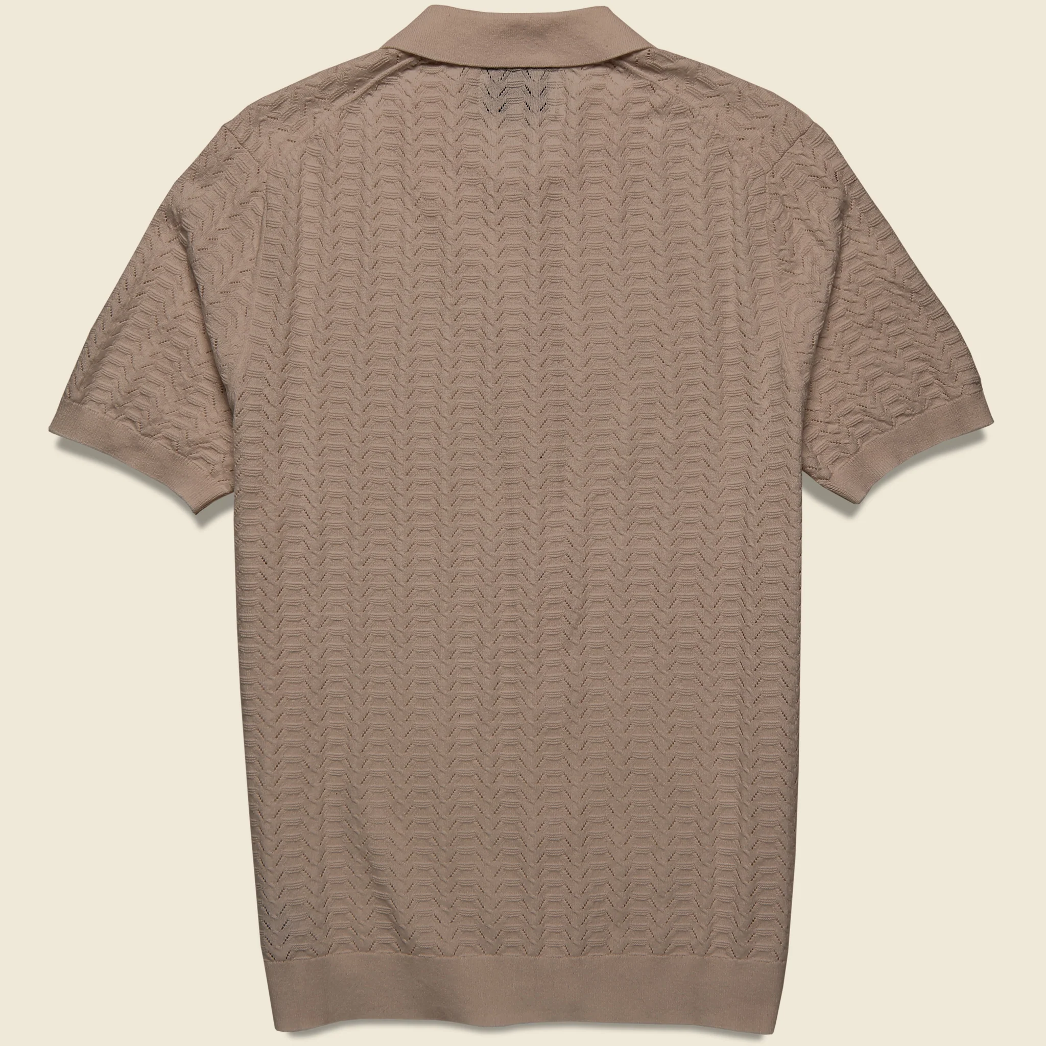 Pointelle Tellaro Shirt - Brown - Image 2