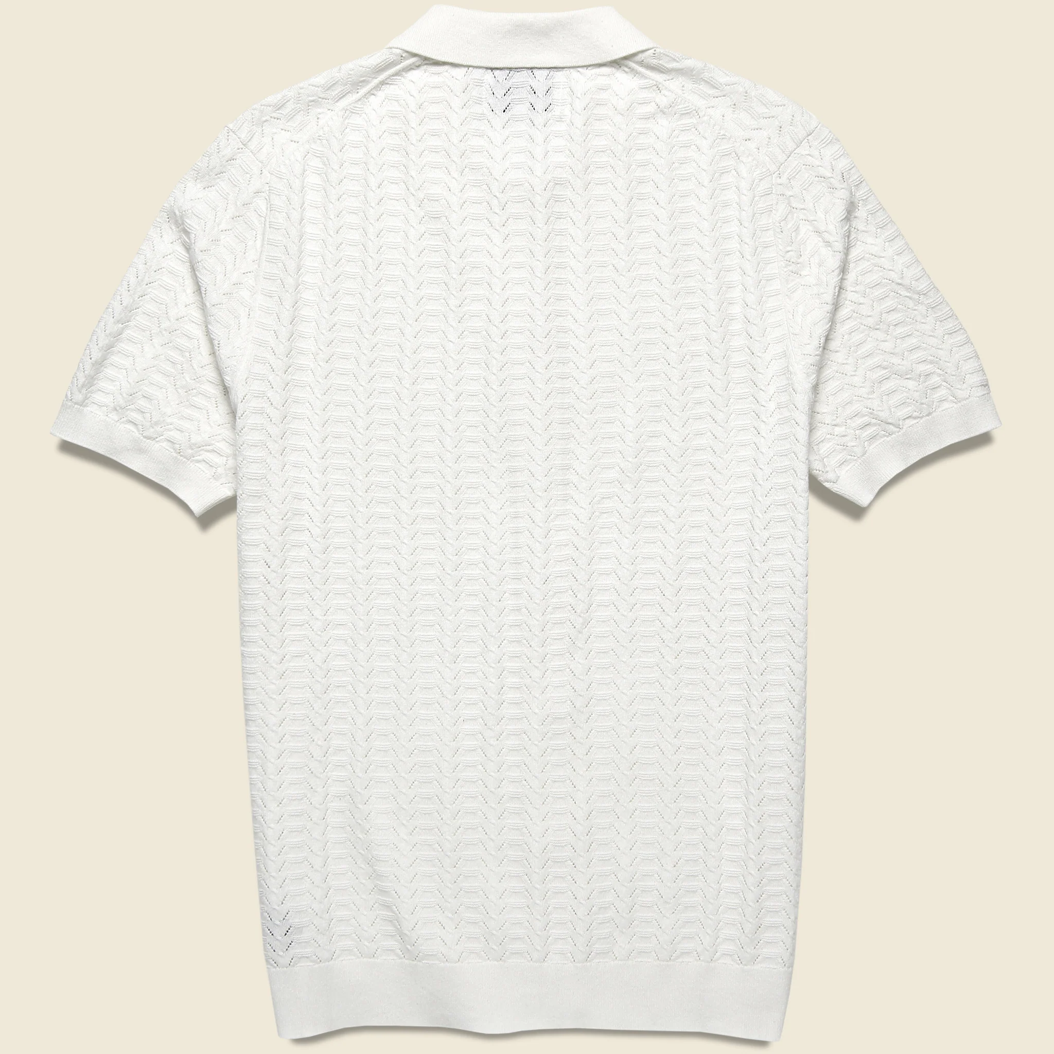 Pointelle Tellaro Shirt - Ecru - Image 2