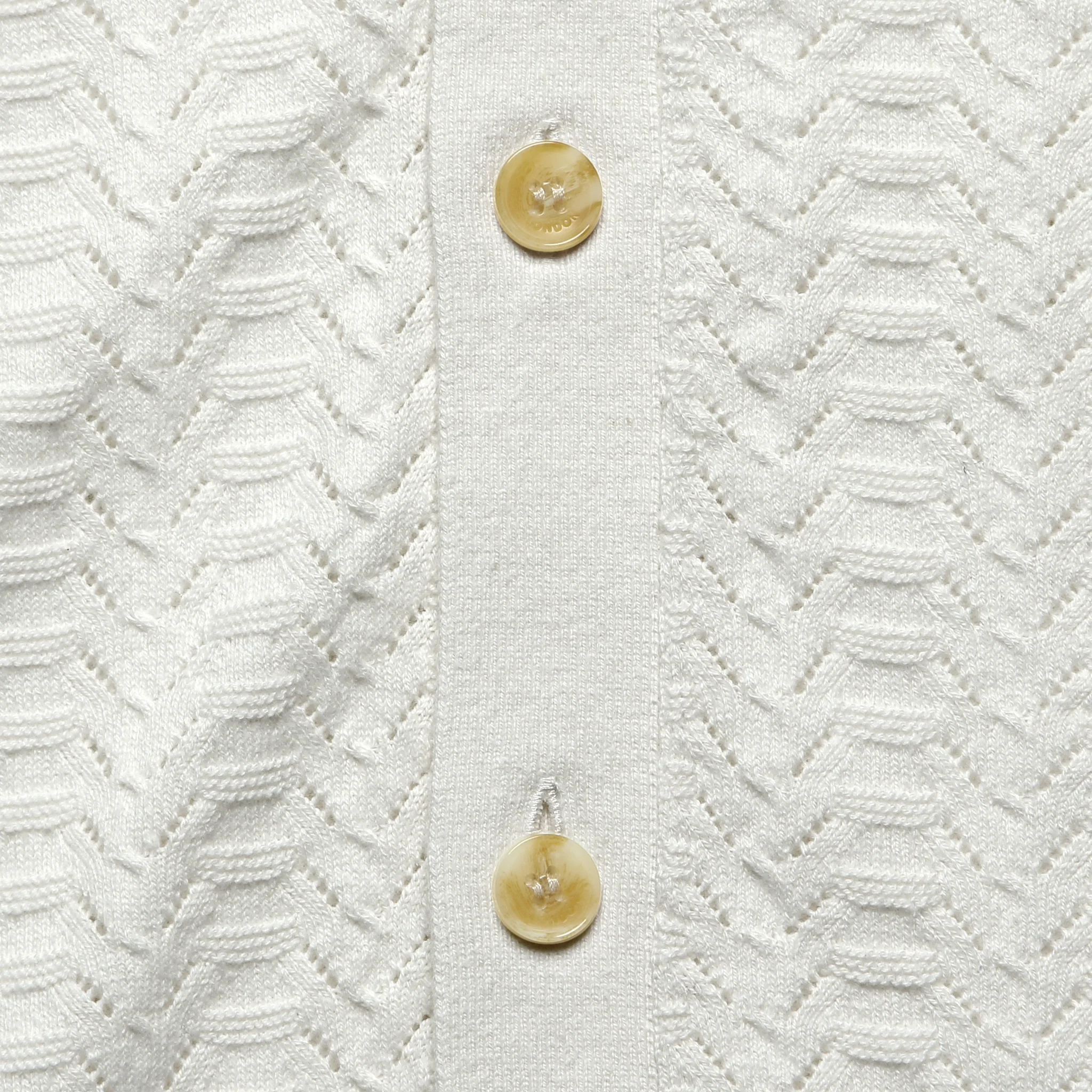 Pointelle Tellaro Shirt - Ecru - Image 3