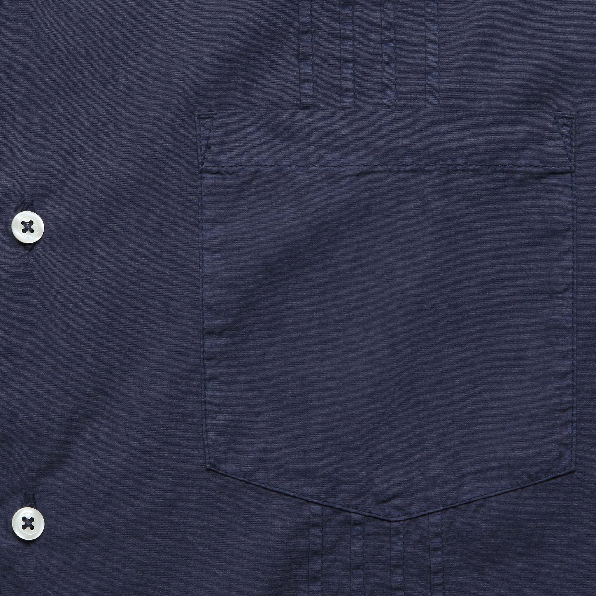 Poplin Dwight Overshirt - Navy - Image 4