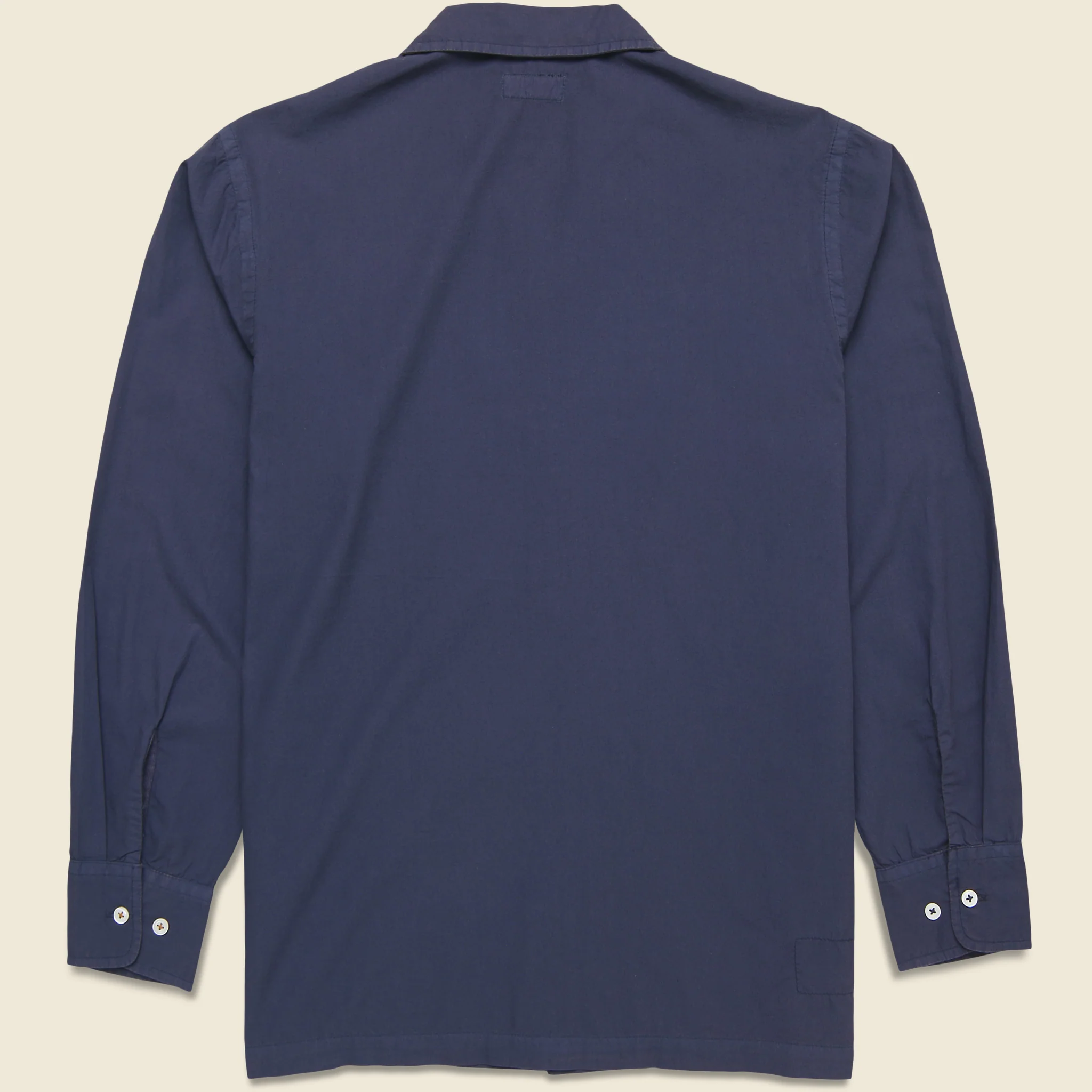 Poplin Dwight Overshirt - Navy - Image 5