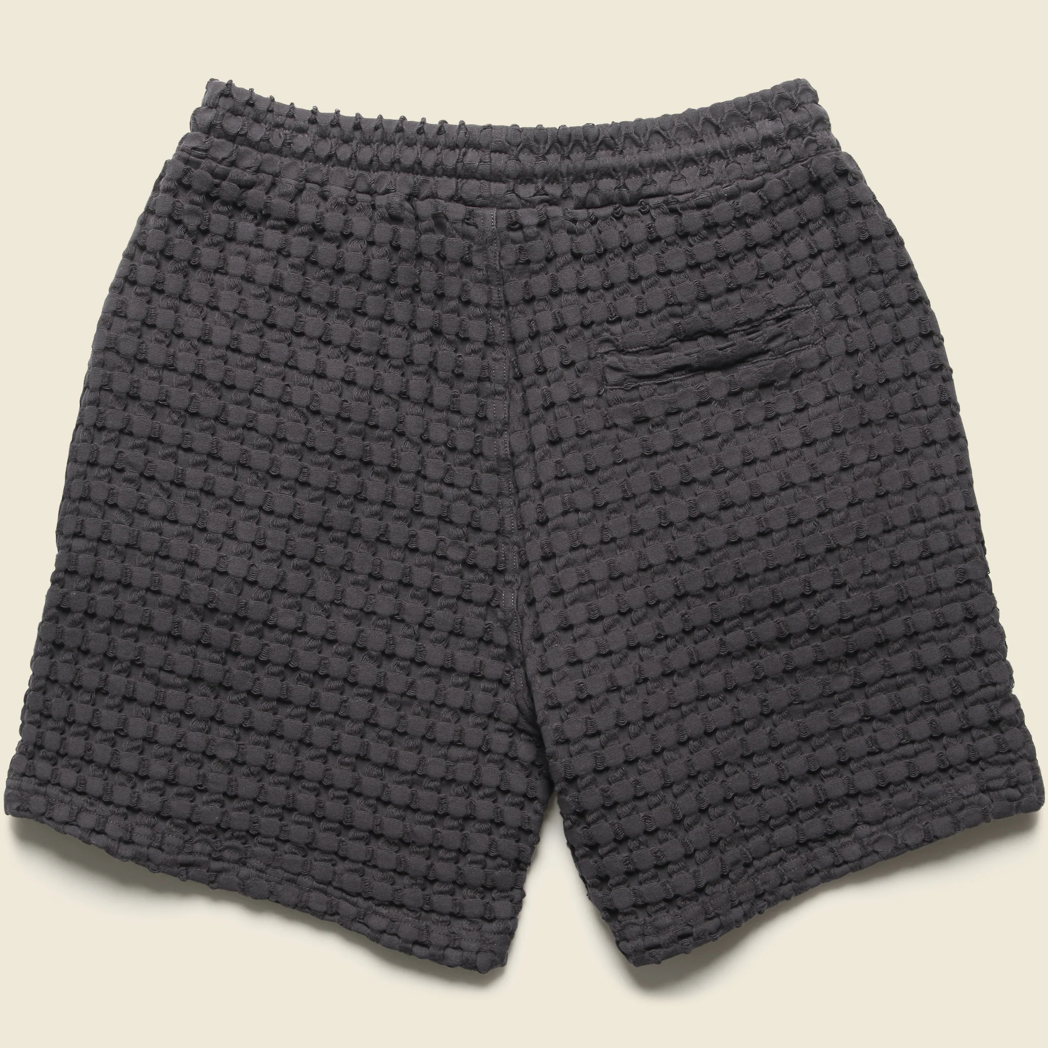5.5" Porto Waffle Shorts - Black - Image 2