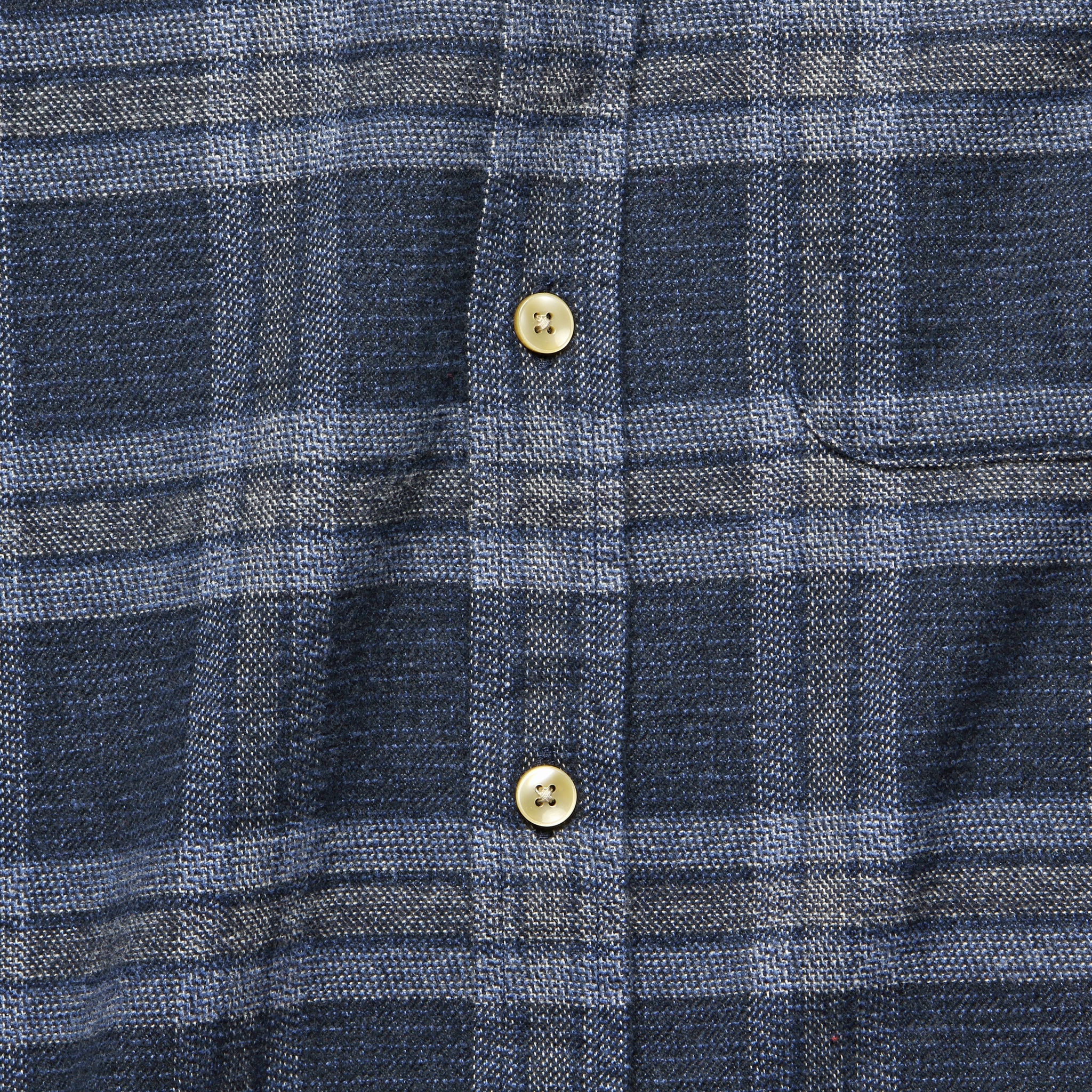Abstract Check Flannel - Navy/Grey - Image 3