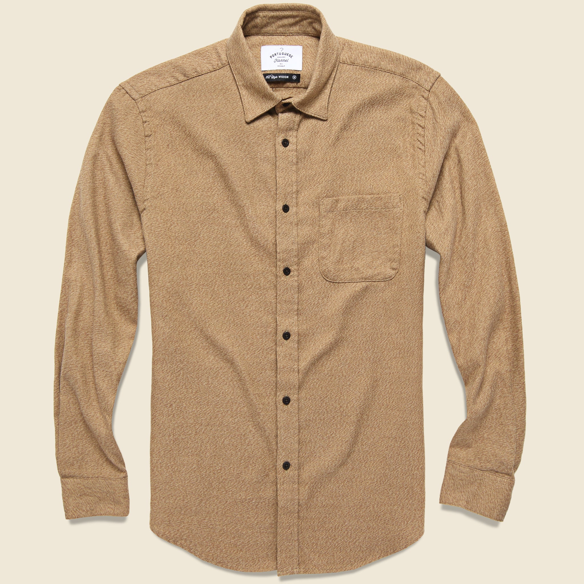 Canela Heather Flannel - Tan