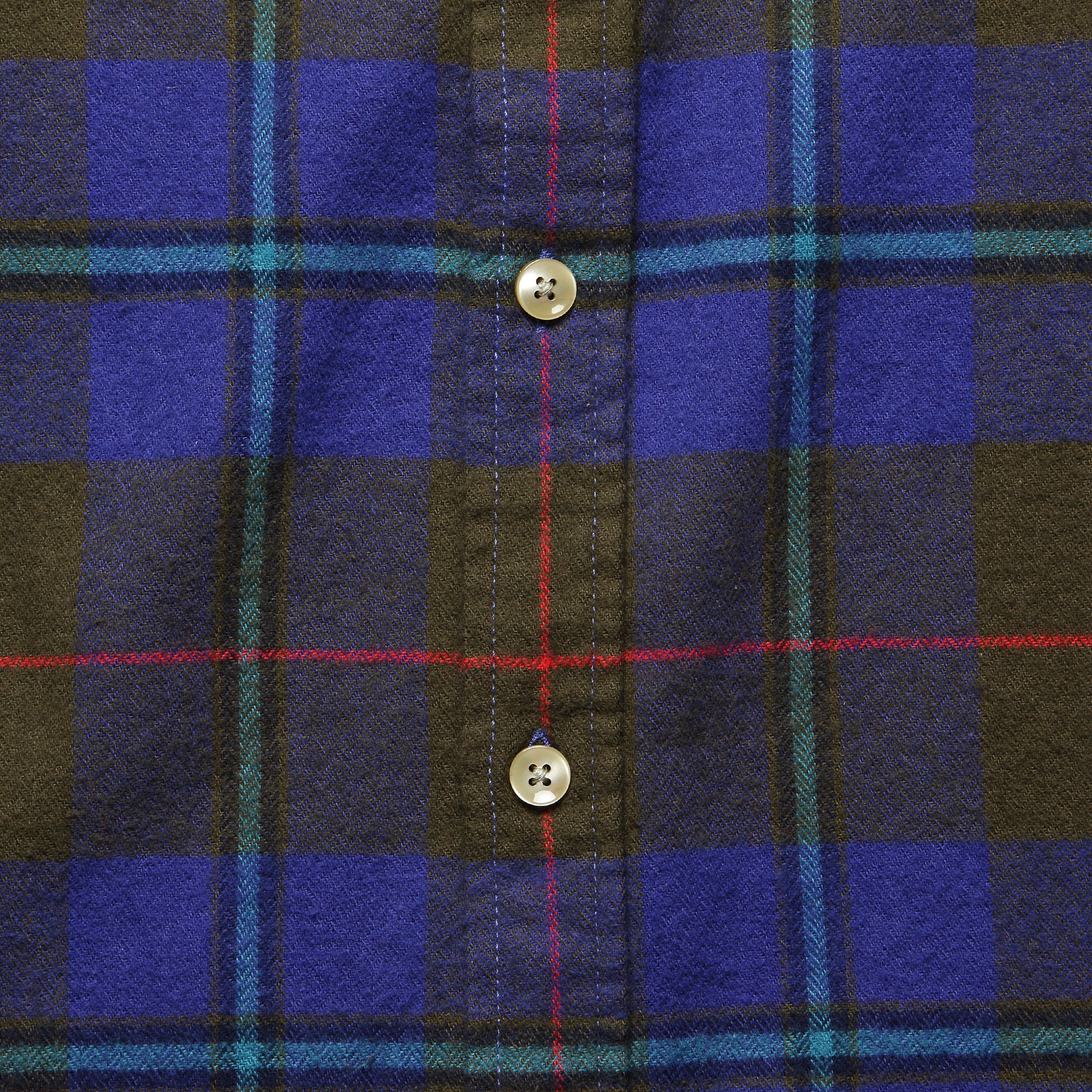Freedom Plaid Flannel - Brown/Blue - Image 3