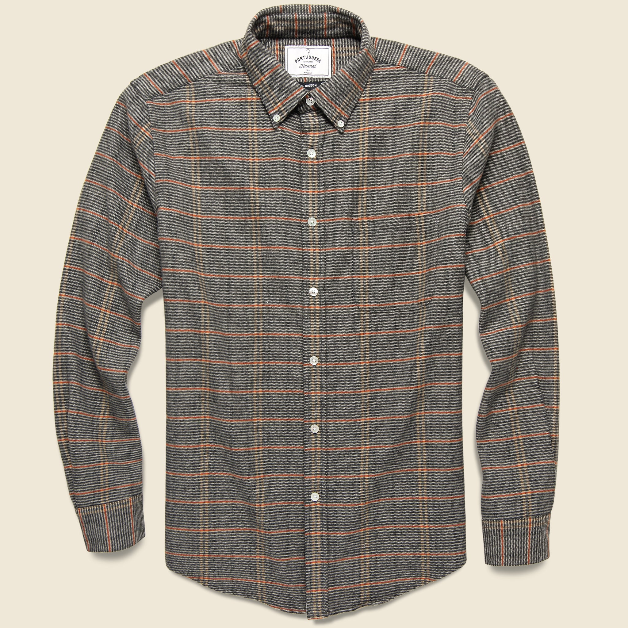Library Micro Check Shirt - Brown