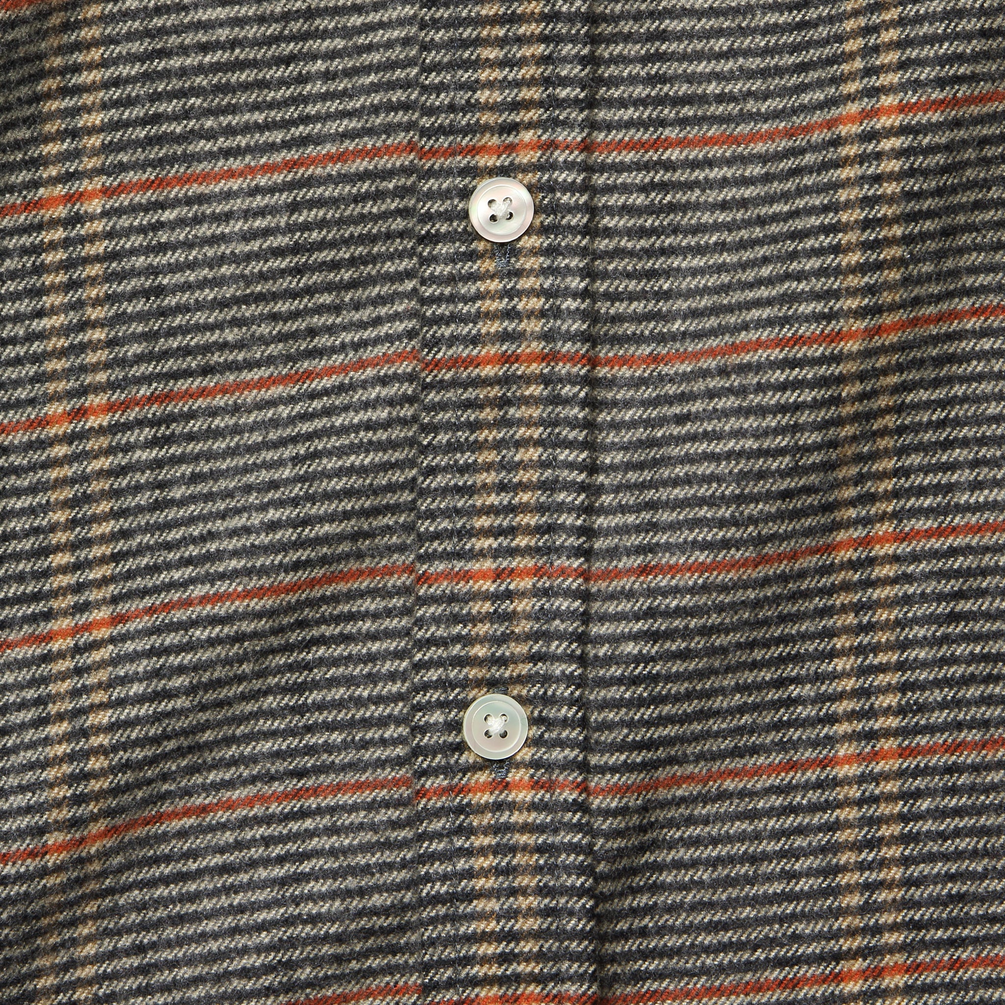 Library Micro Check Shirt - Brown - Image 3