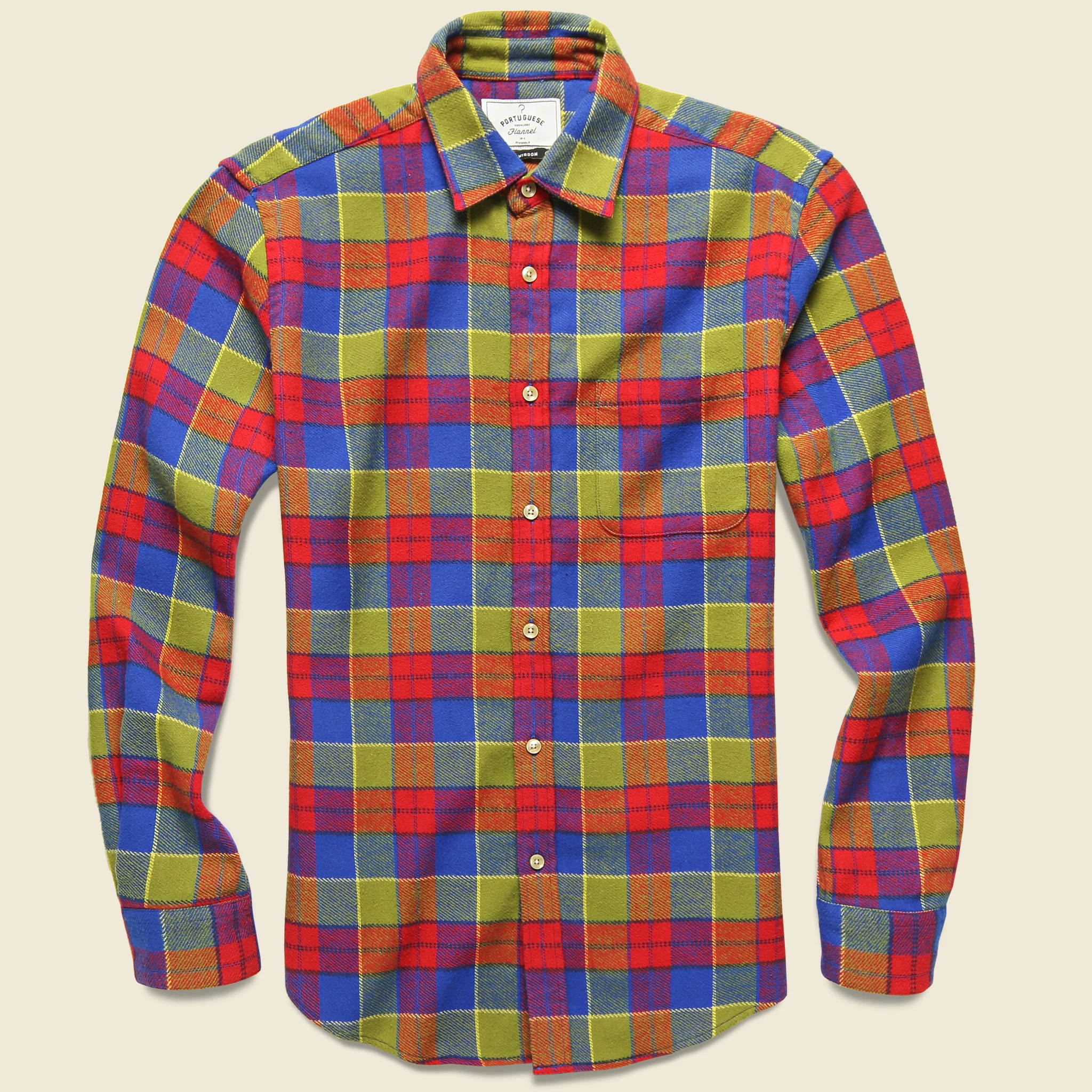 Nebraska Check Flannel - Red/Green/Blue