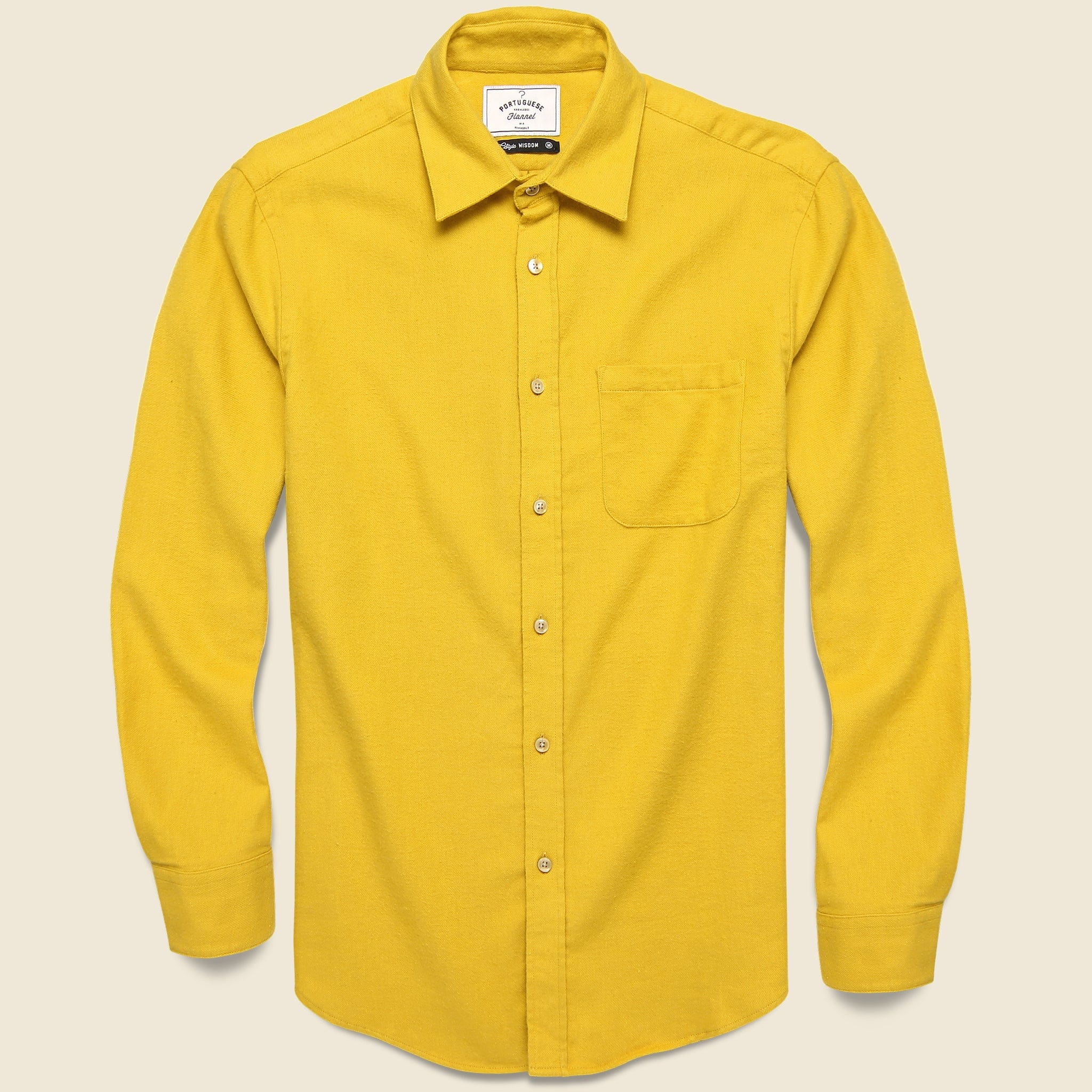 Teca Solid Flannel - Mustard