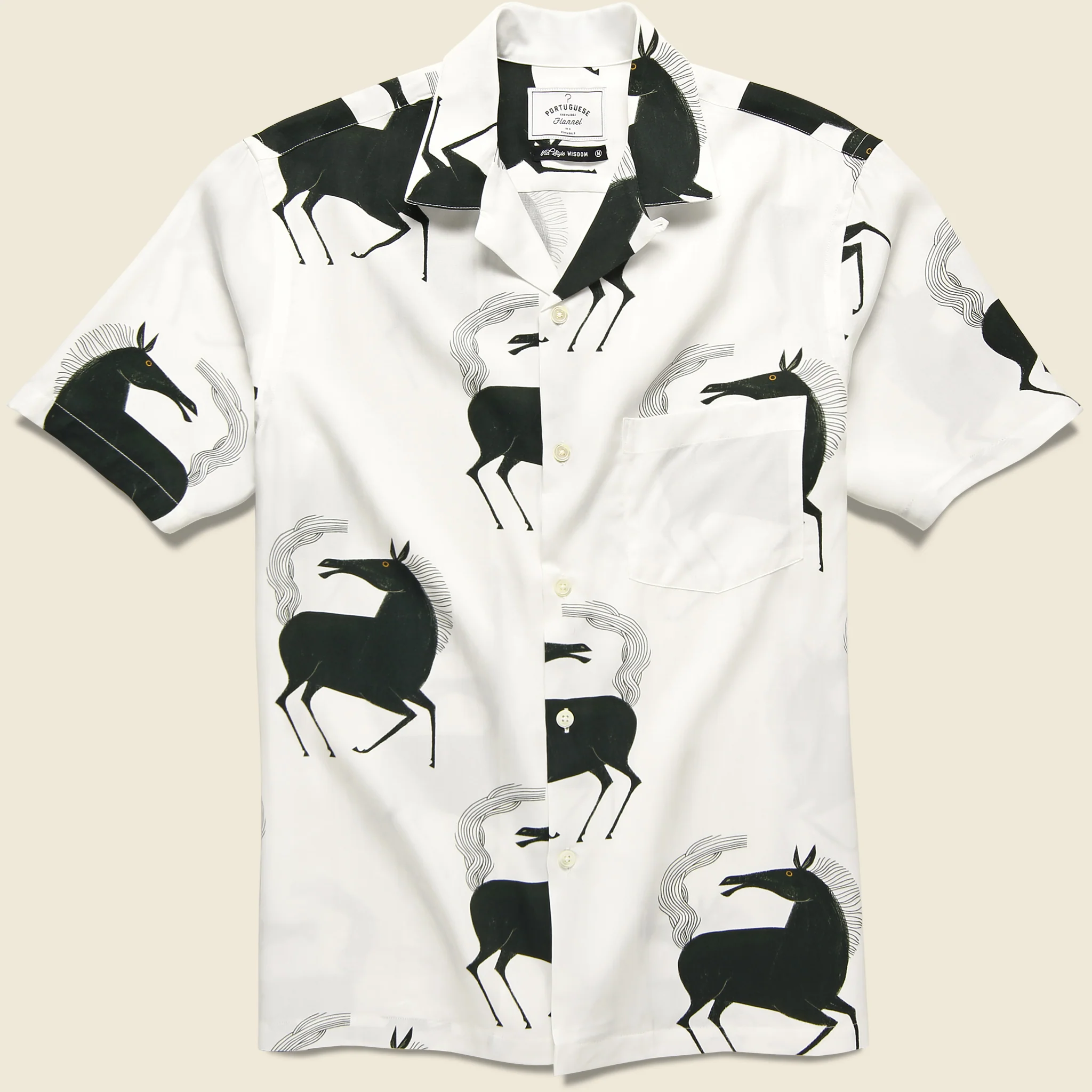 Horse Camp Shirt - White/Black