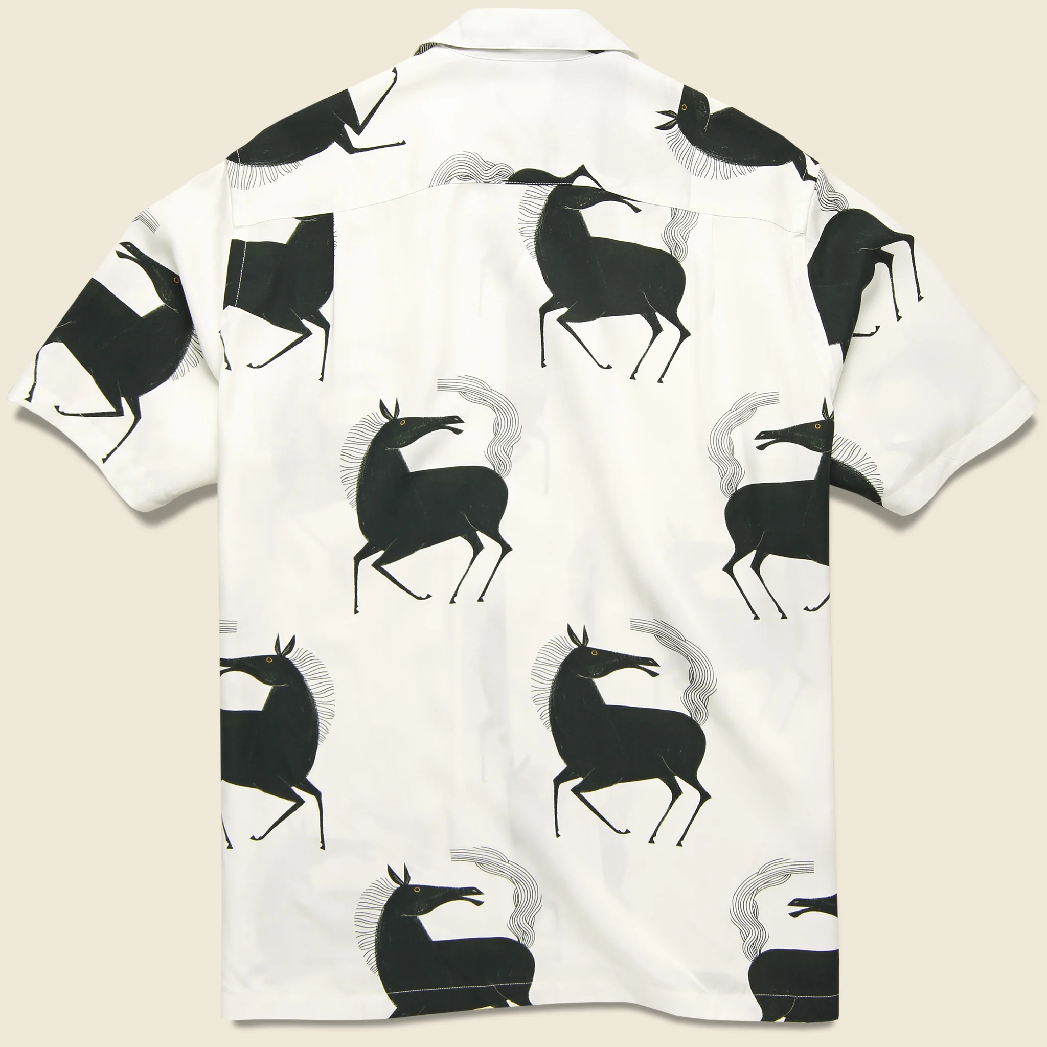 Horse Camp Shirt - White/Black - Image 2