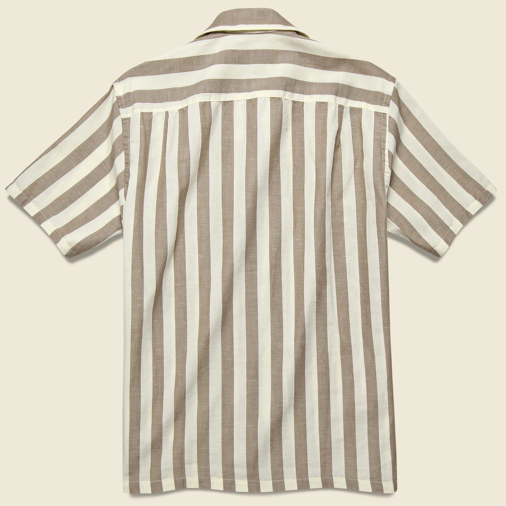 Bayonne Camp Shirt - Brown/White - Image 2