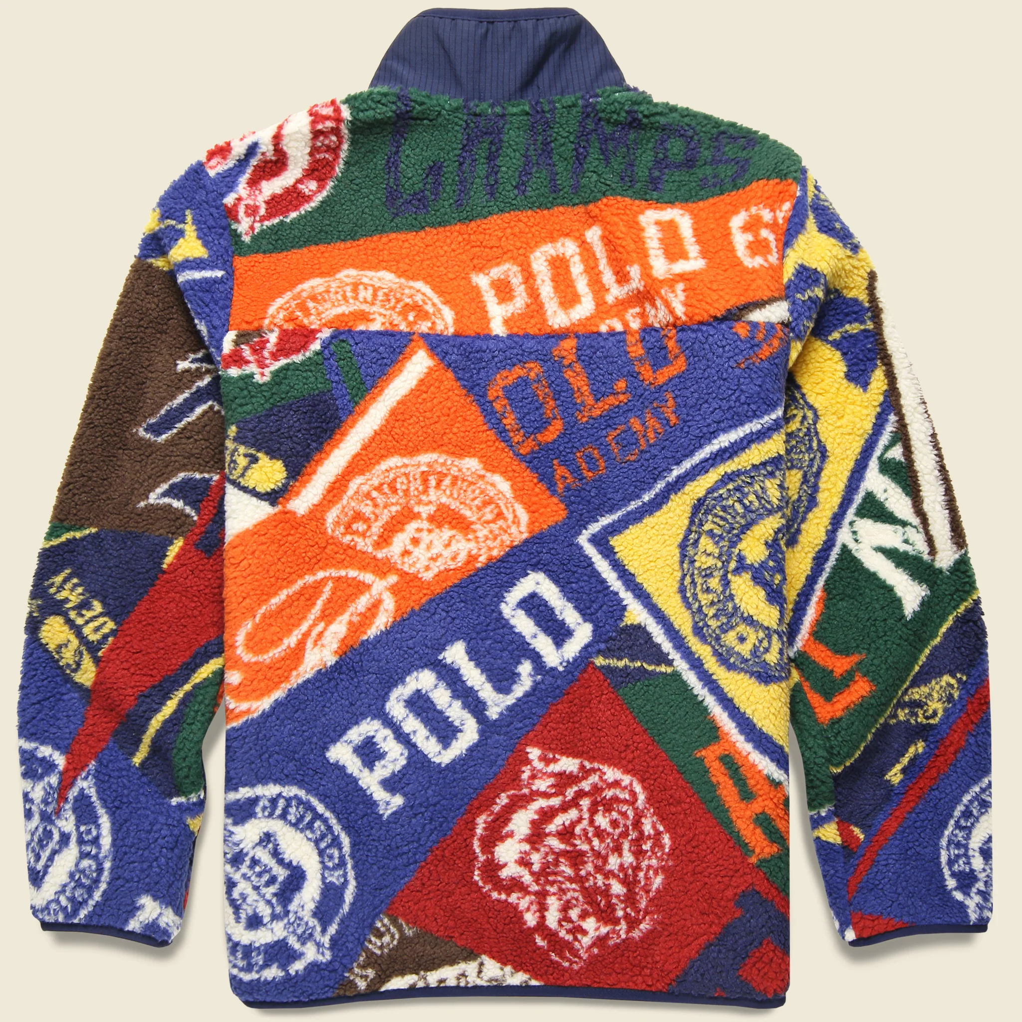 Prep Rally Fleece Jacket - Navy Multi - Image 2