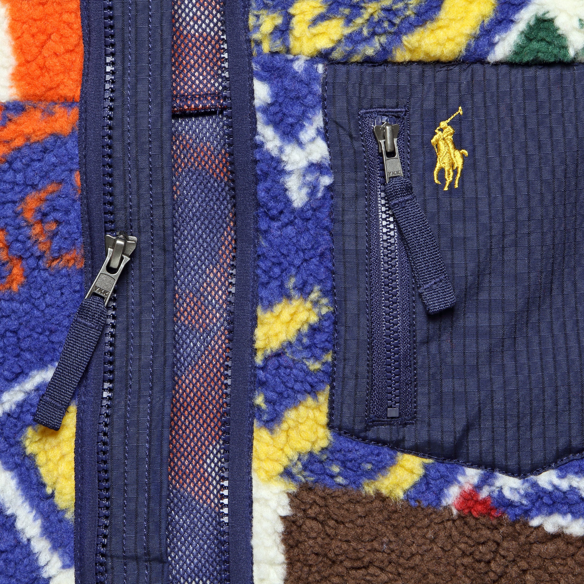 Prep Rally Fleece Jacket - Navy Multi - Image 3