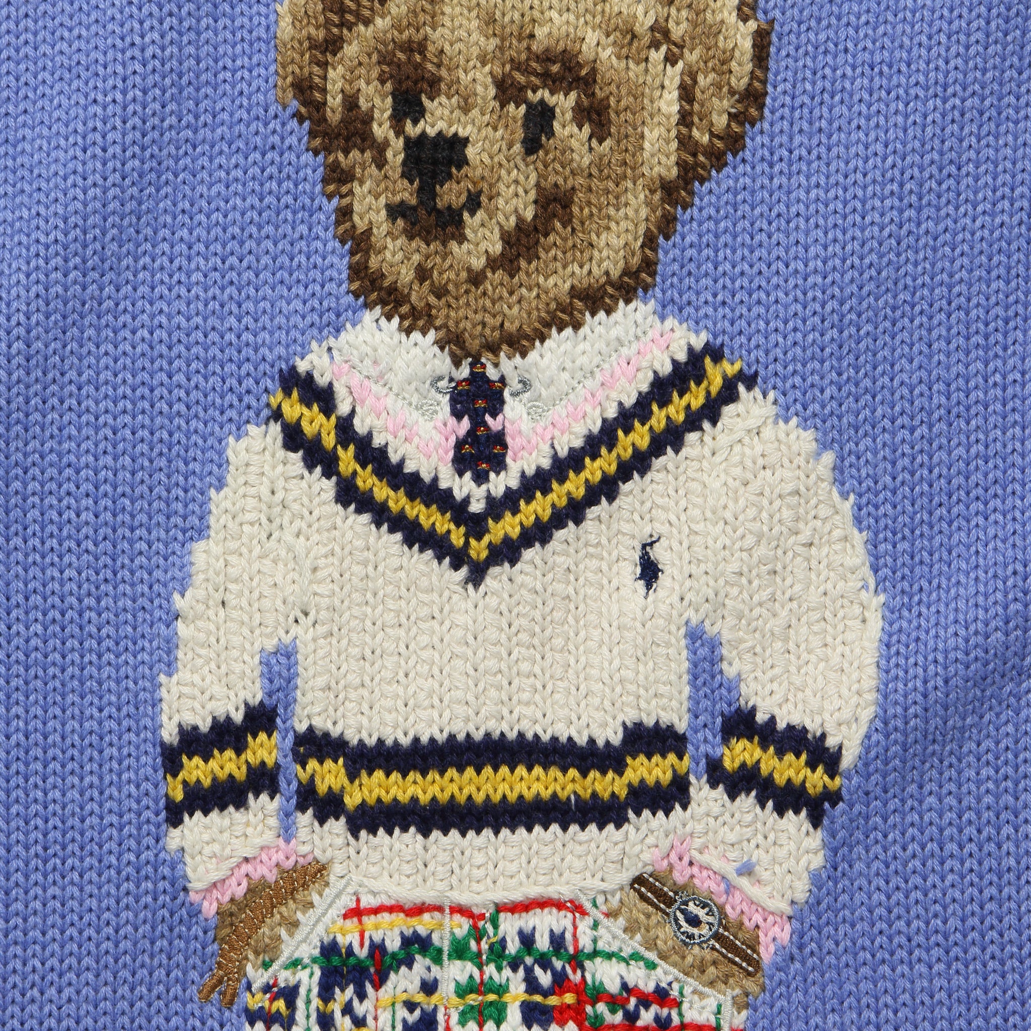 Preppy Bear Crewneck Sweater - Light Blue - Image 3
