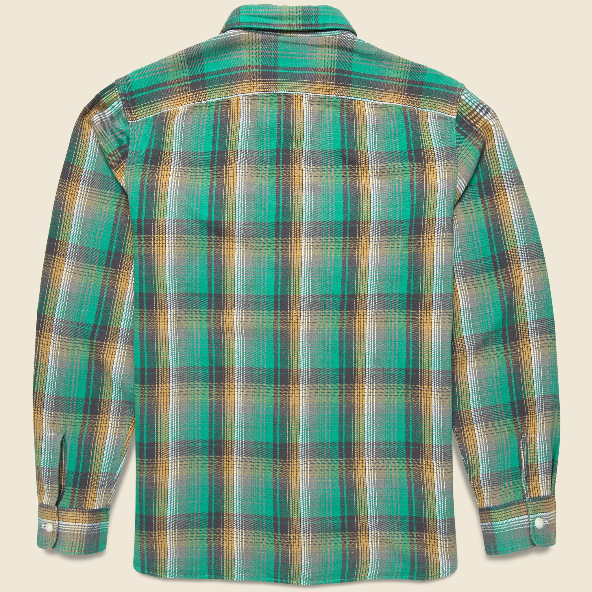 Preston Workshirt - Green/Yellow - Image 2