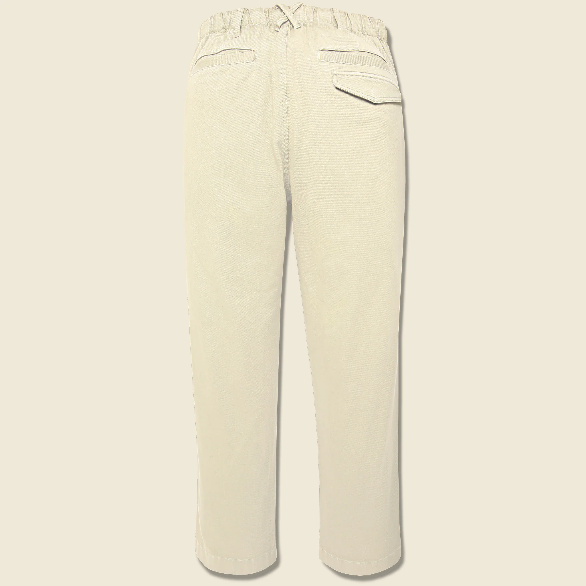 Pull On Button Fly Pants - Oat Milk - Image 2