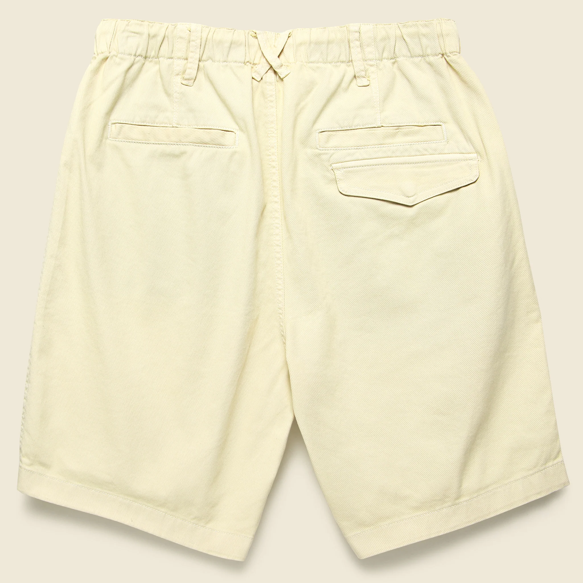 Pull-On Button Fly Shorts - Oat Milk - Image 2