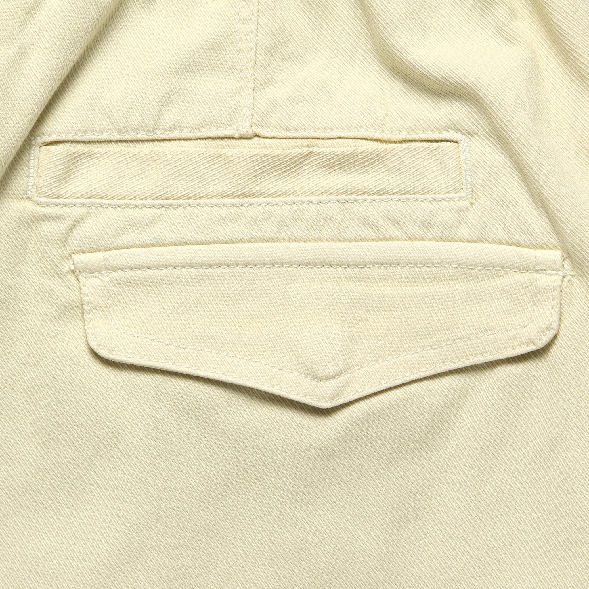 Pull-On Button Fly Shorts - Oat Milk - Image 3