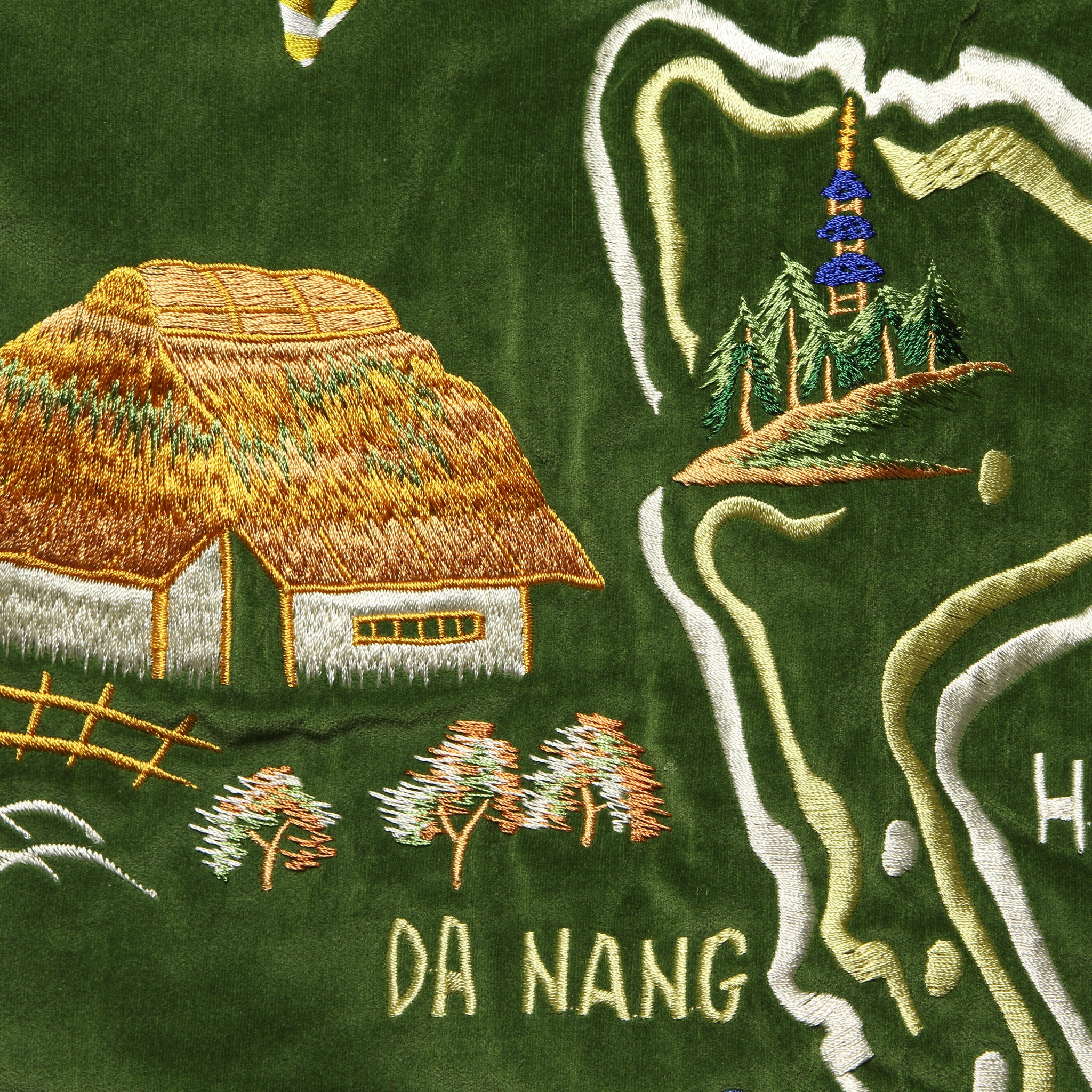 Quilted CAMO KESA SHAM Bomber Jacket - Beautiful Vietnam - Image 5