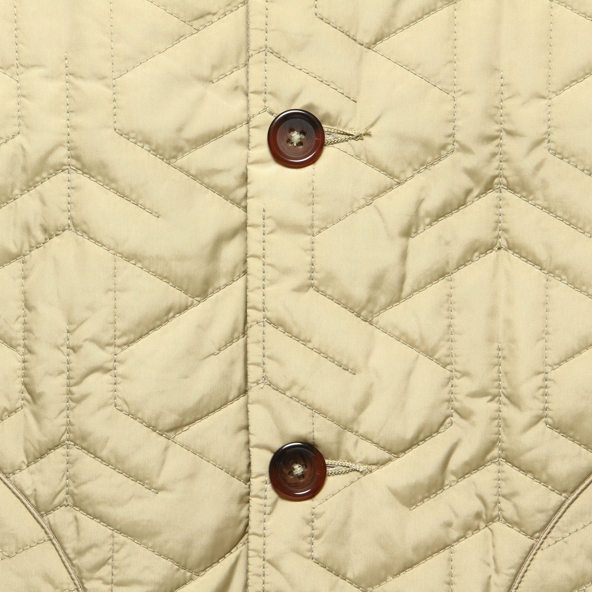 Quilted Travail Jacket - Pale Khaki - Image 3