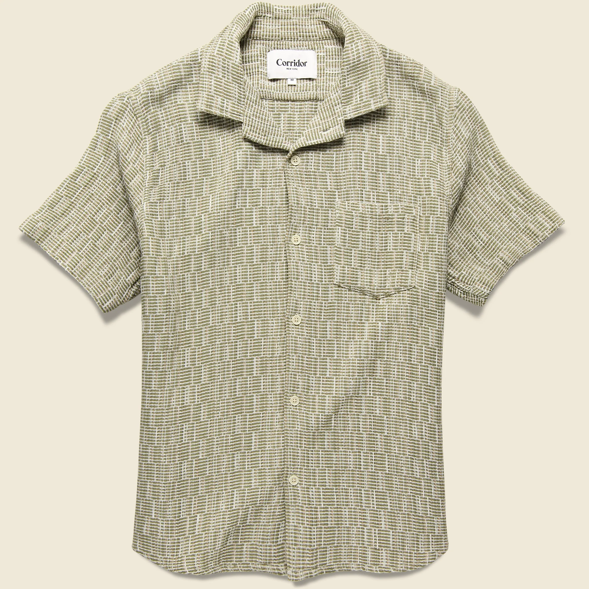 Rainbow Weave Camp Shirt - Army